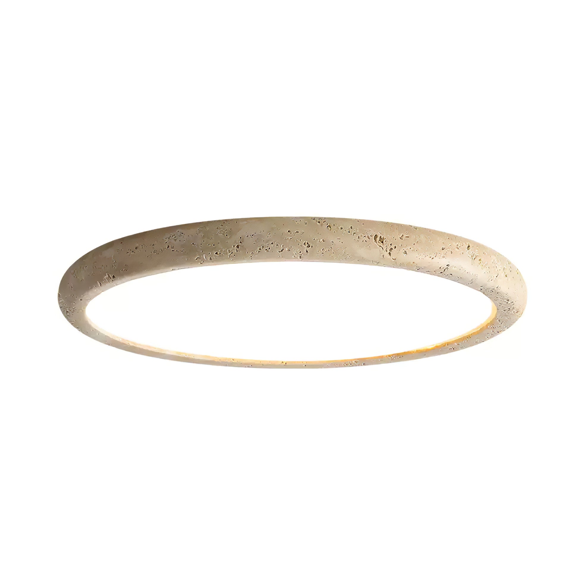 Aurrina Ring Frame Travertine Ceiling Light - Letslighting
