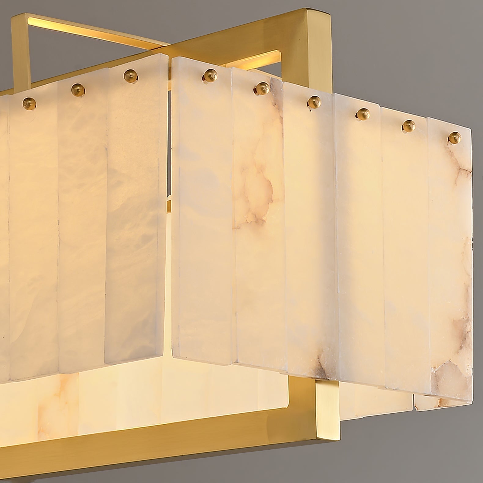 Aether Rectangular Alabaster Pendant Light - Letslighting
