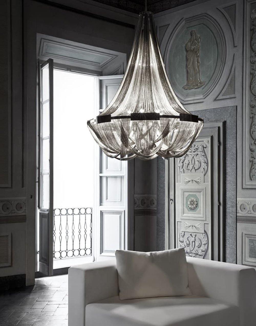 Solara Chandelier Gland Chaîne en Aluminium - Neutralighting