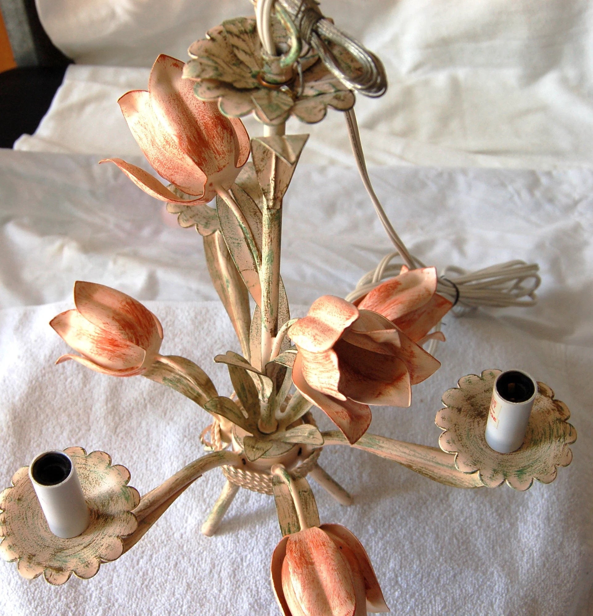 Cacaryra Classic Art Sage Rose Metal Chandelier - Lamp Copper