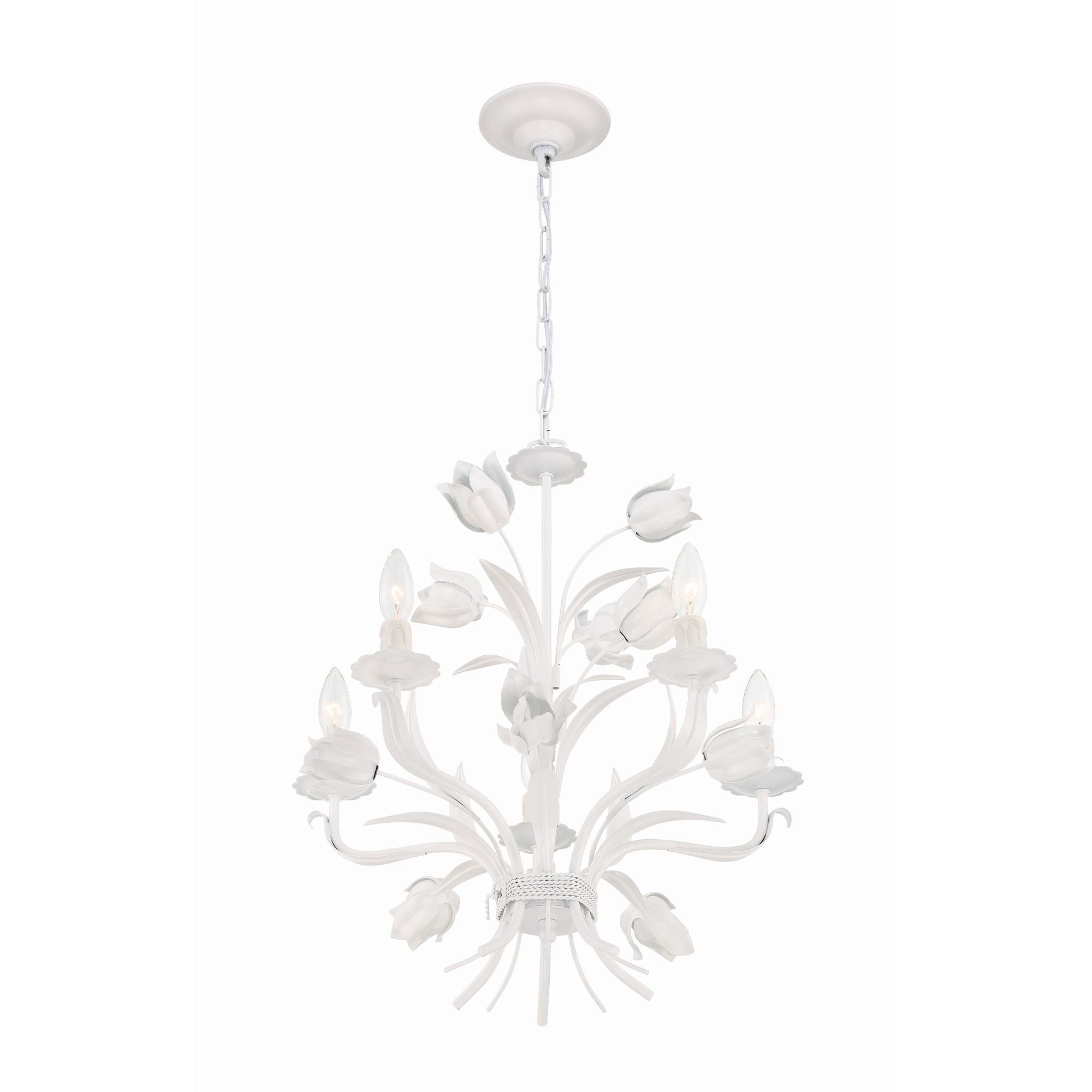 Cacaryra Classic Art Sage Rose Metal Chandelier - Lamp Copper