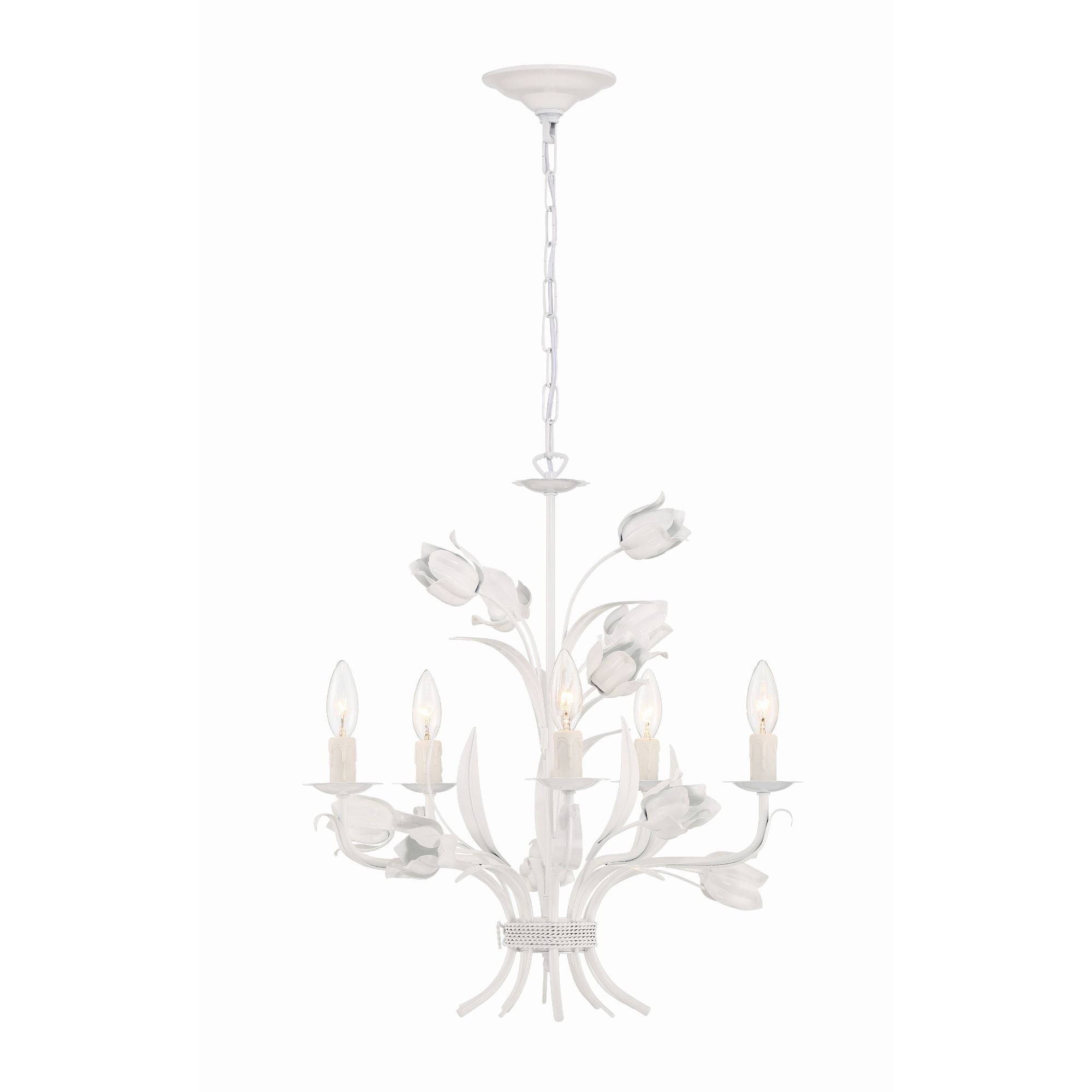 Cacaryra Classic Art Sage Rose Metal Chandelier - Lamp Copper