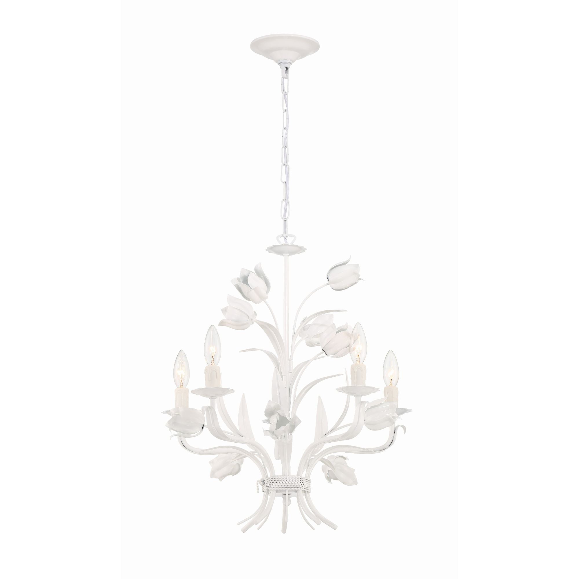 Cacaryra Classic Art Sage Rose Metal Chandelier - Lamp Copper