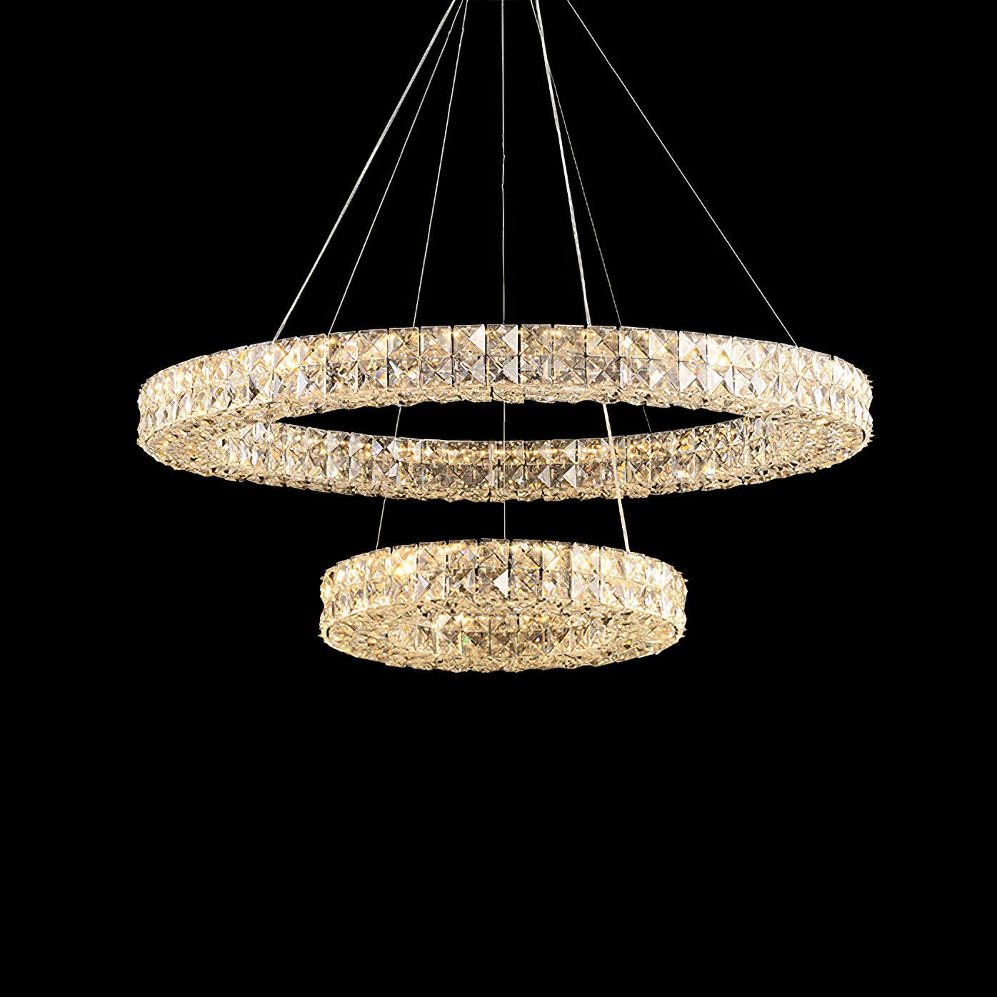 Lustra Chandelier Anneau Cristal Spiridon Luxe - Neutralighting