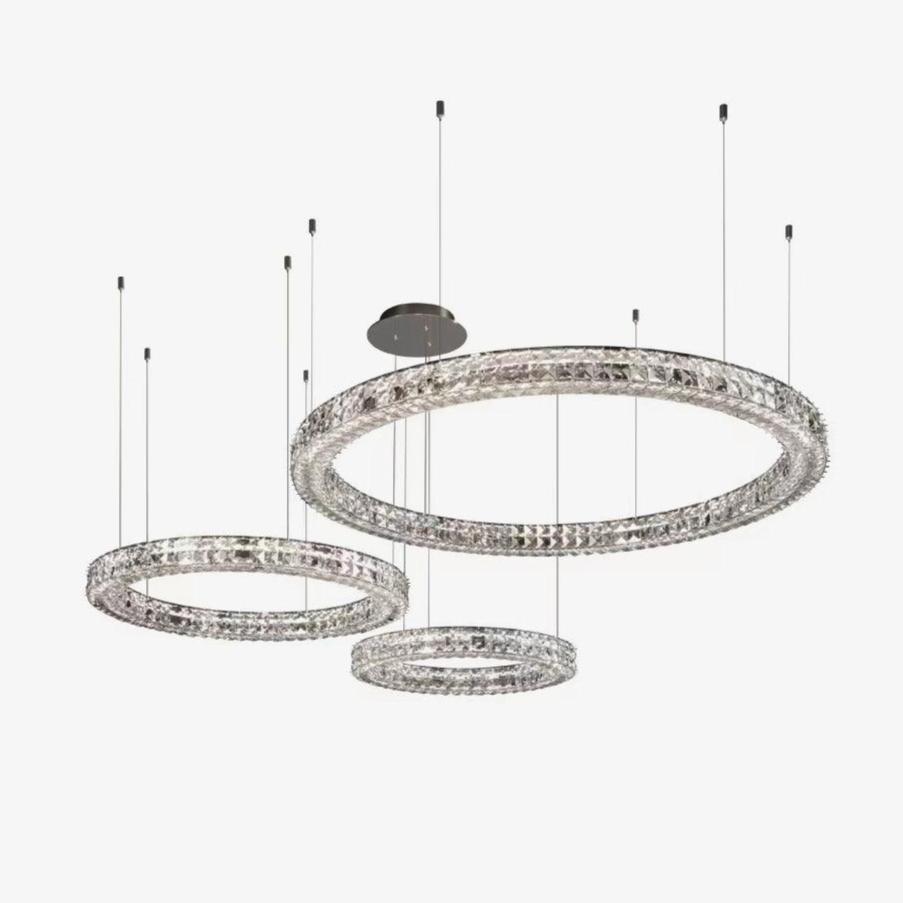 Lustra Chandelier Anneau Cristal Spiridon Luxe - Neutralighting