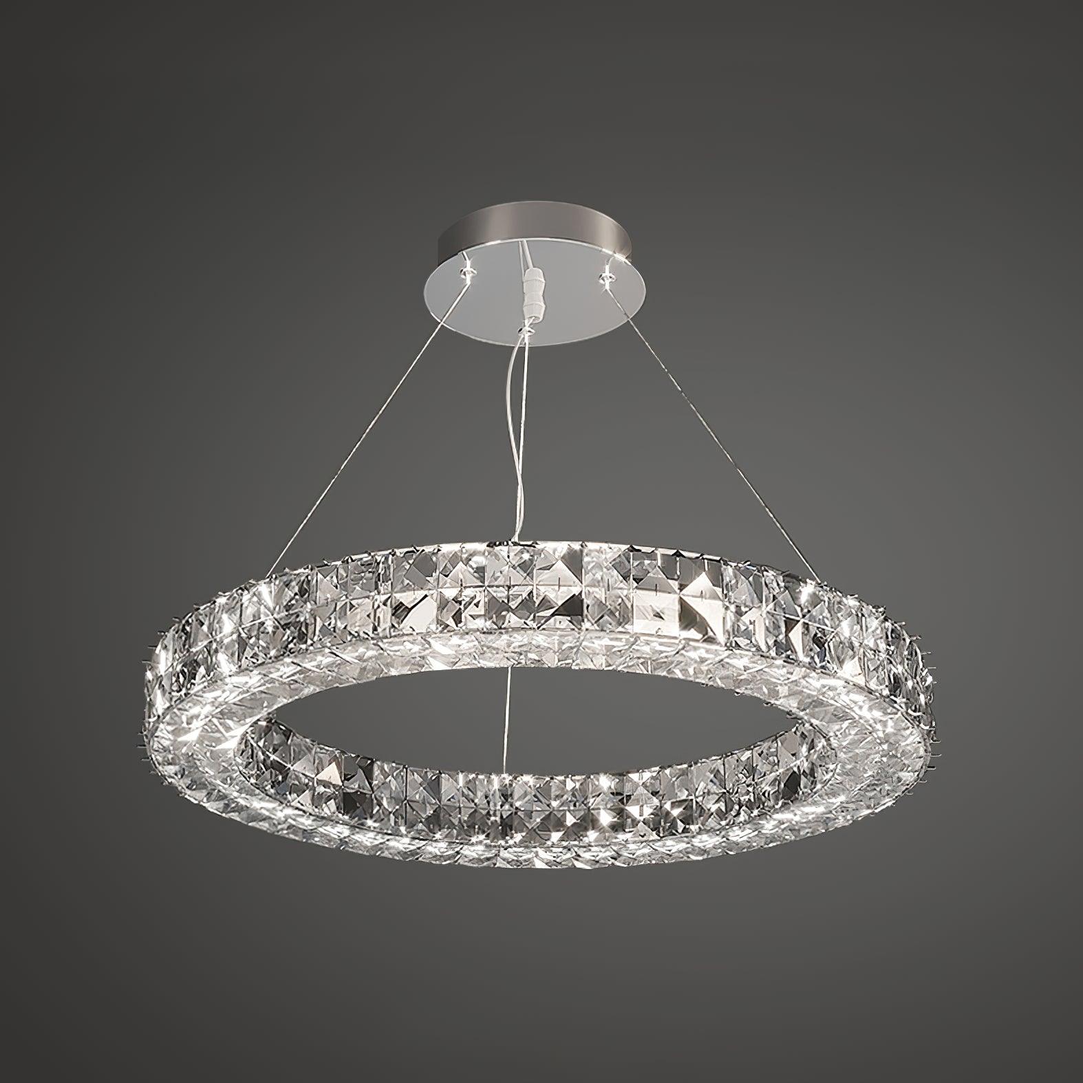 Lustra Chandelier Anneau Cristal Spiridon Luxe - Neutralighting