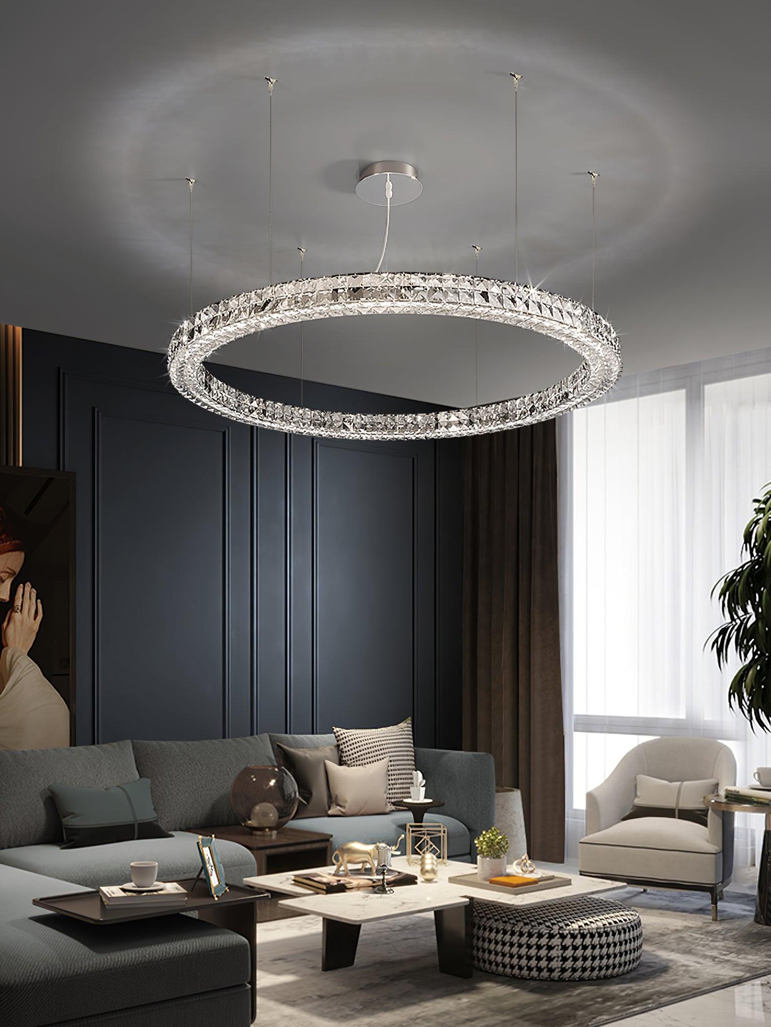 Lustra Chandelier Anneau Cristal Spiridon Luxe - Neutralighting