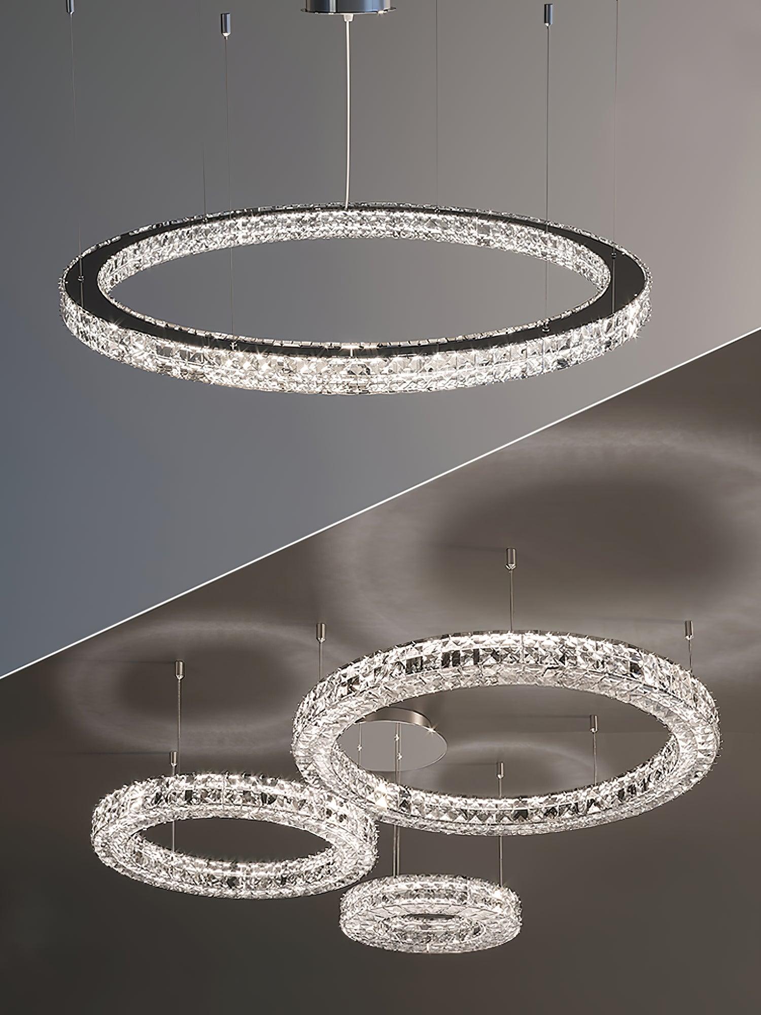 Lustra Chandelier Anneau Cristal Spiridon Luxe - Neutralighting