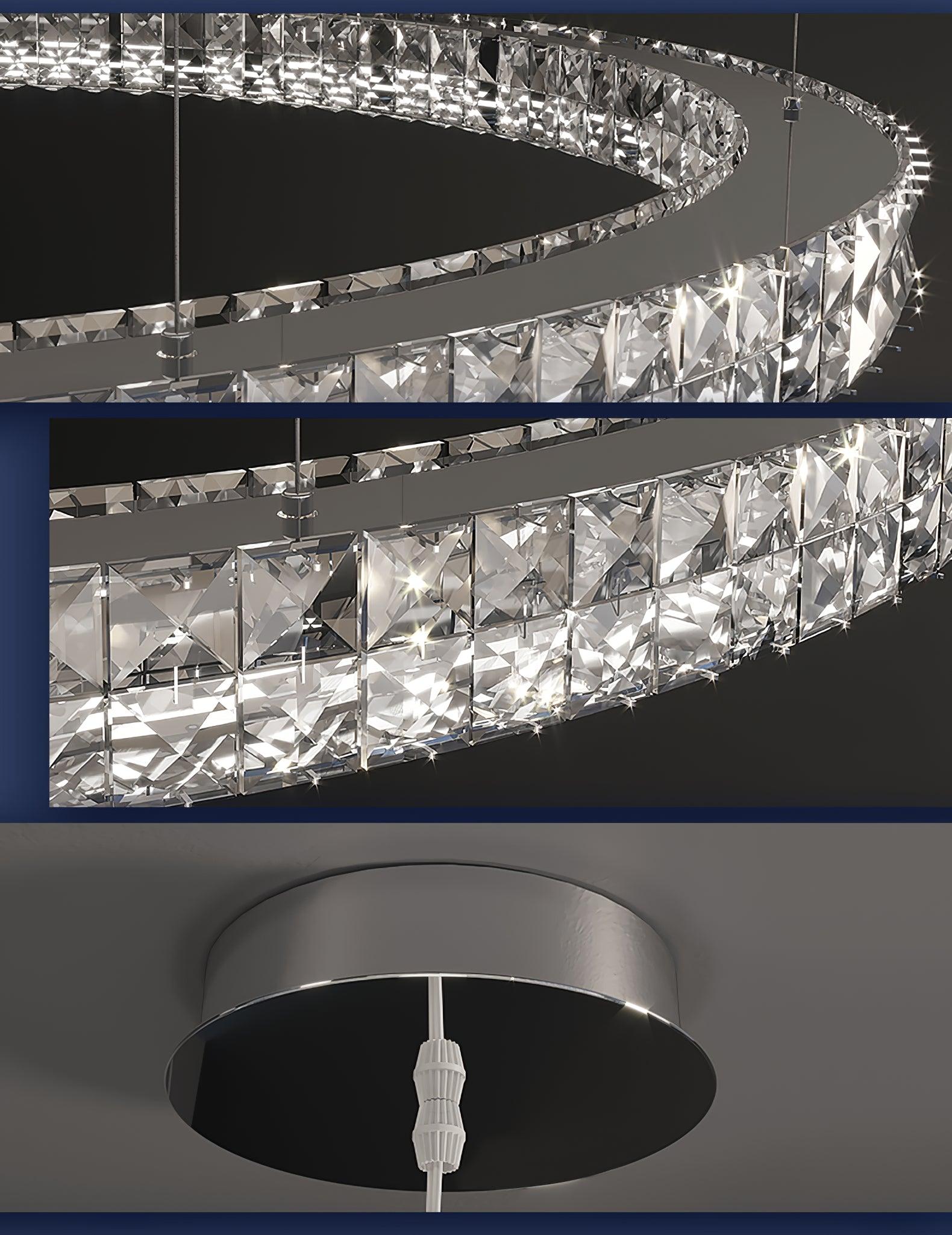 Lustra Chandelier Anneau Cristal Spiridon Luxe - Neutralighting