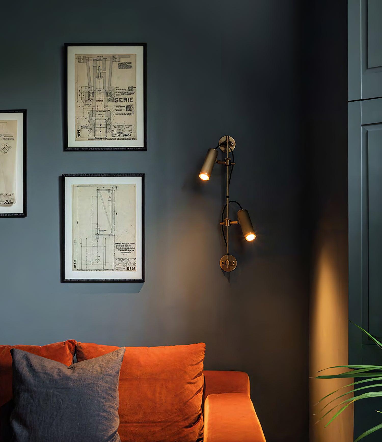 Glintice Applique murale industrielle en laiton - Neutralighting