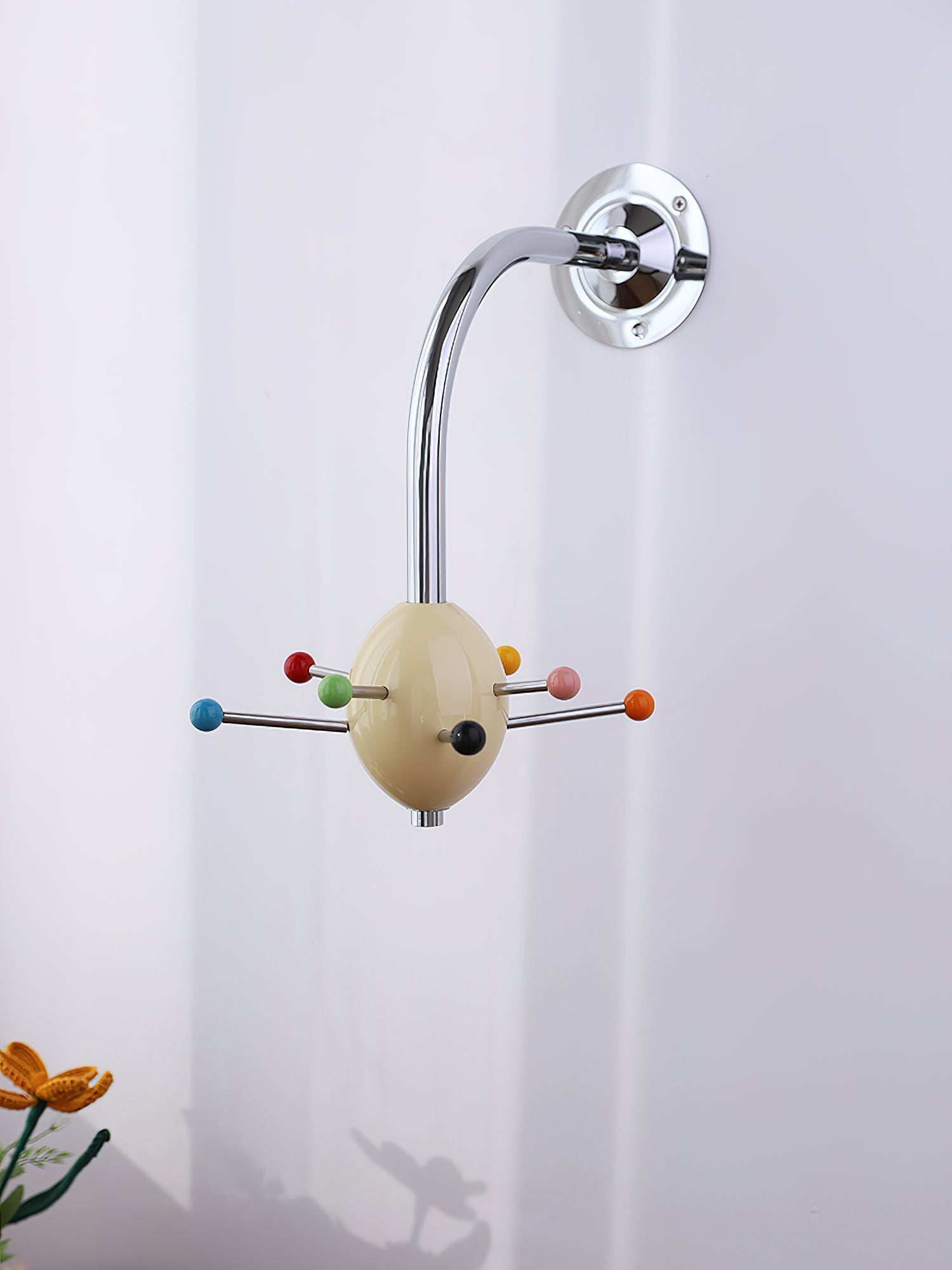 Sputnik Porte-Manteau Mural avec Crochets Colorés pour Couloir Moderne - Neutralighting