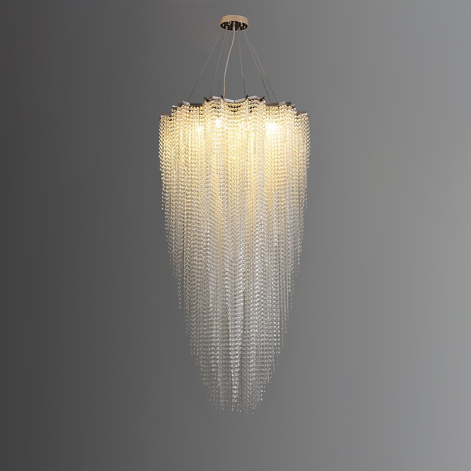 Zashayra Crystal Column Chandelier - Neutralighting