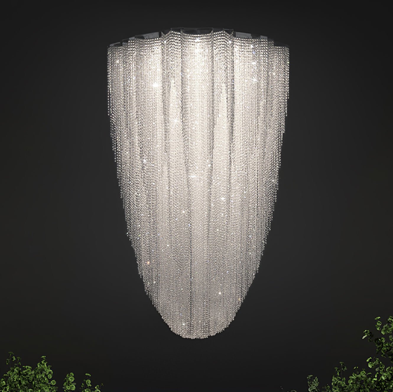 Zashayra Crystal Column Chandelier - Neutralighting