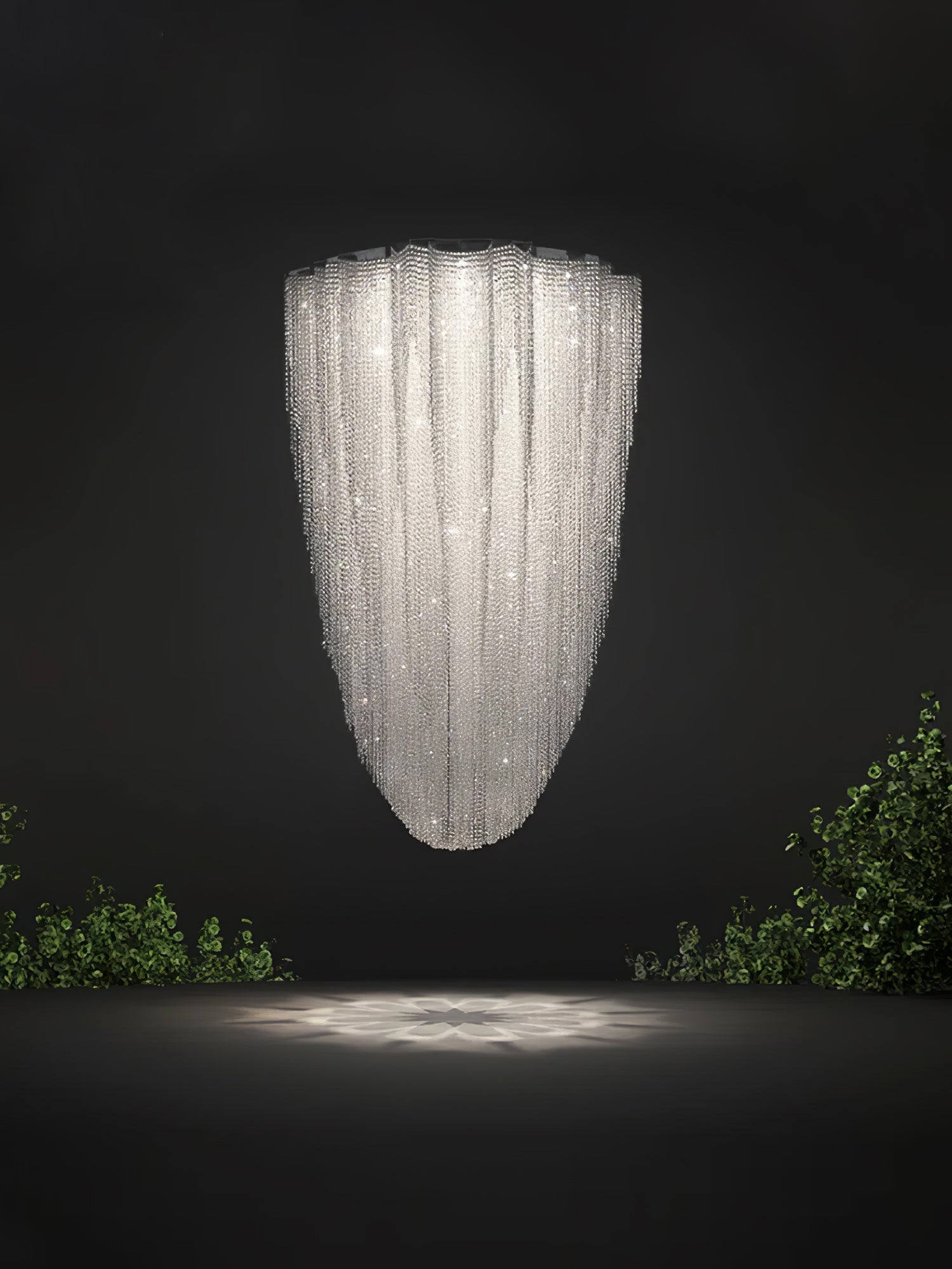 Zashayra Crystal Column Chandelier - Neutralighting