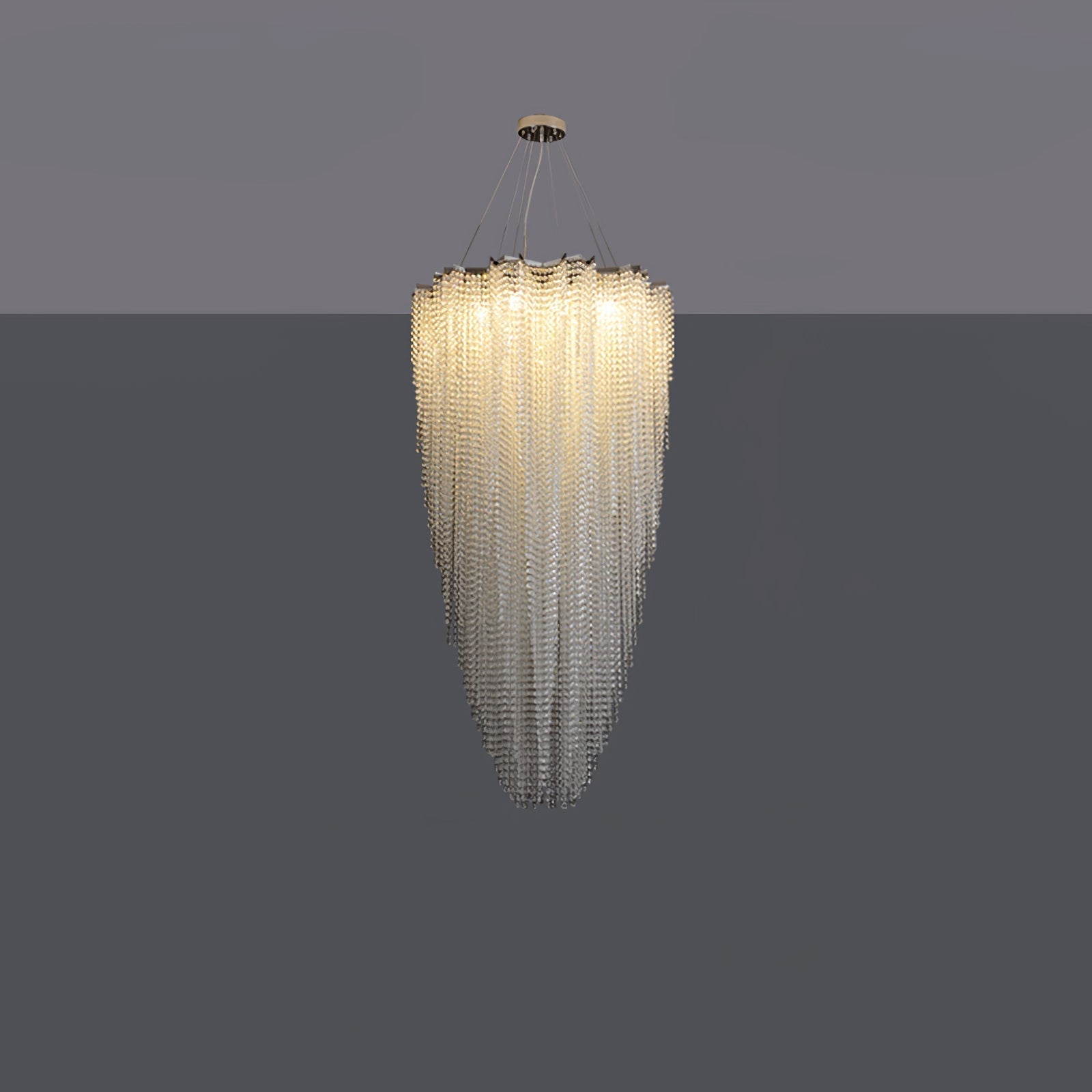 Zashayra Crystal Column Chandelier - Neutralighting