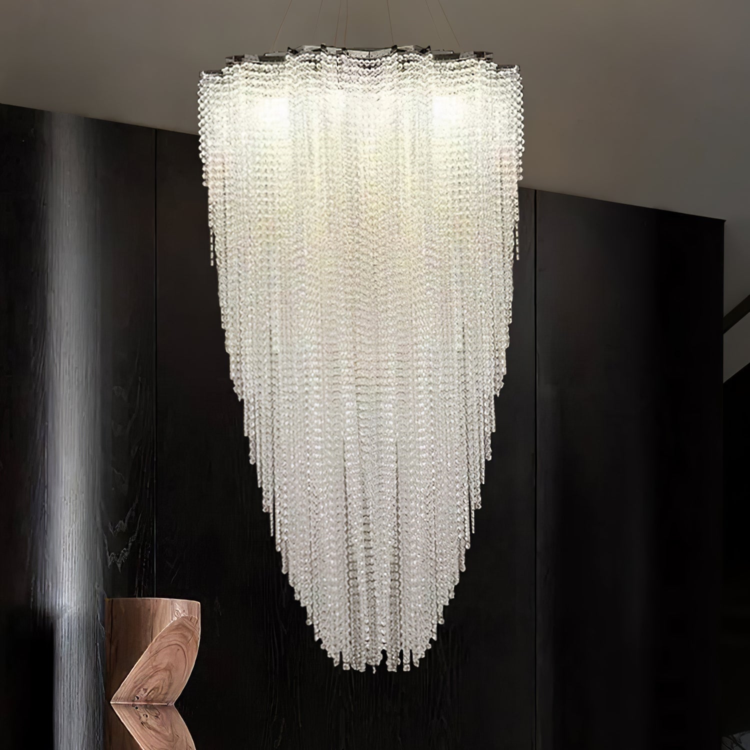 Zashayra Crystal Column Chandelier - Neutralighting