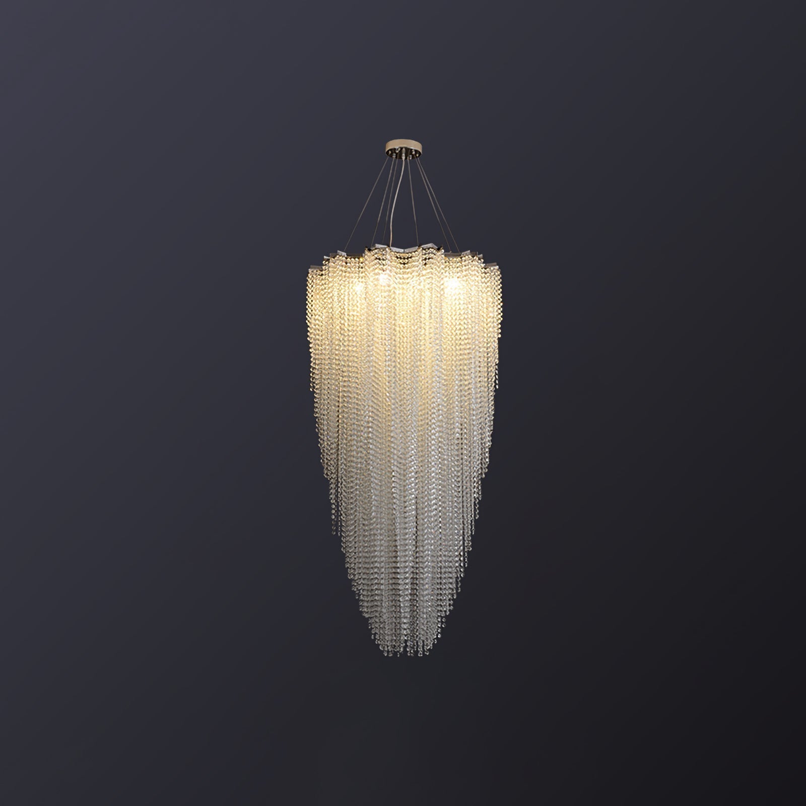 Zashayra Crystal Column Chandelier - Neutralighting