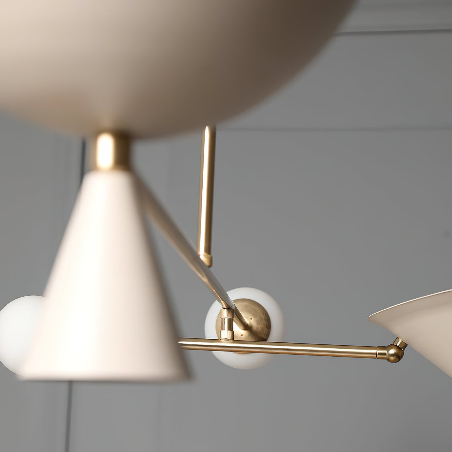 Comareth Modern Minimalist Glass Metal Chandelier - Lamp Copper