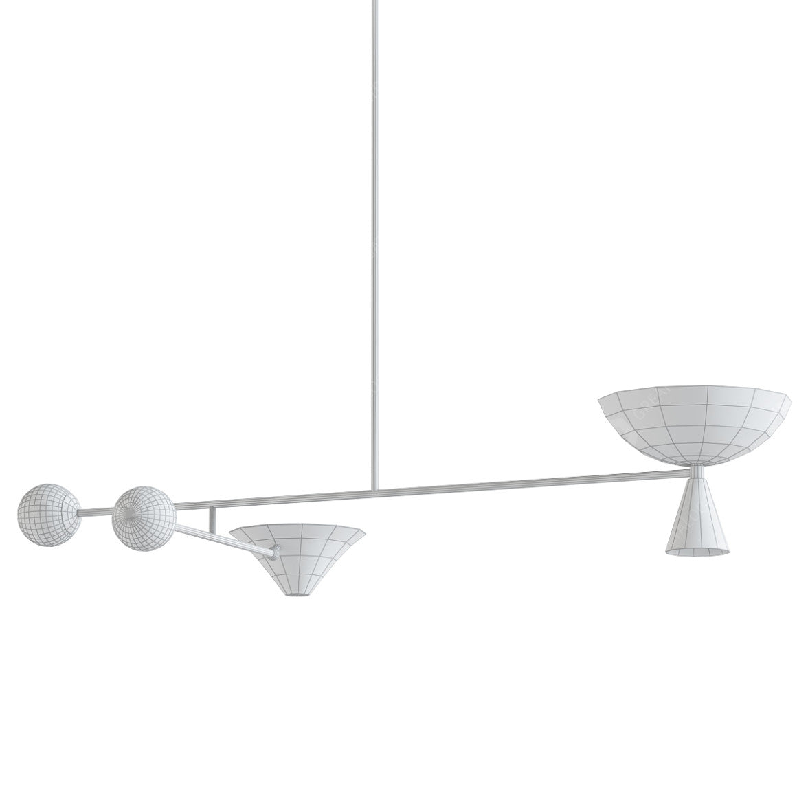 Comareth Modern Minimalist Glass Metal Chandelier - Lamp Copper
