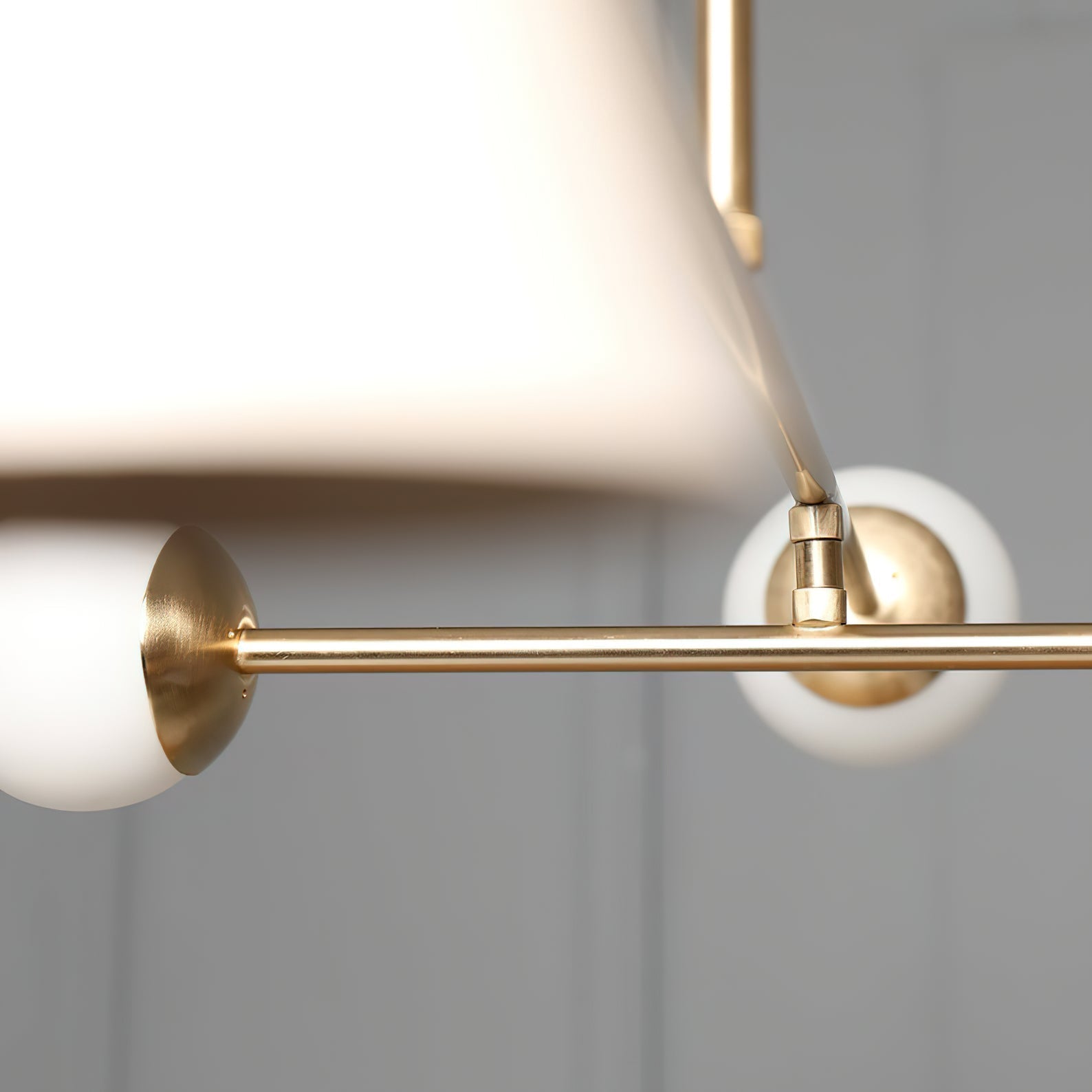 Comareth Modern Minimalist Glass Metal Chandelier - Lamp Copper