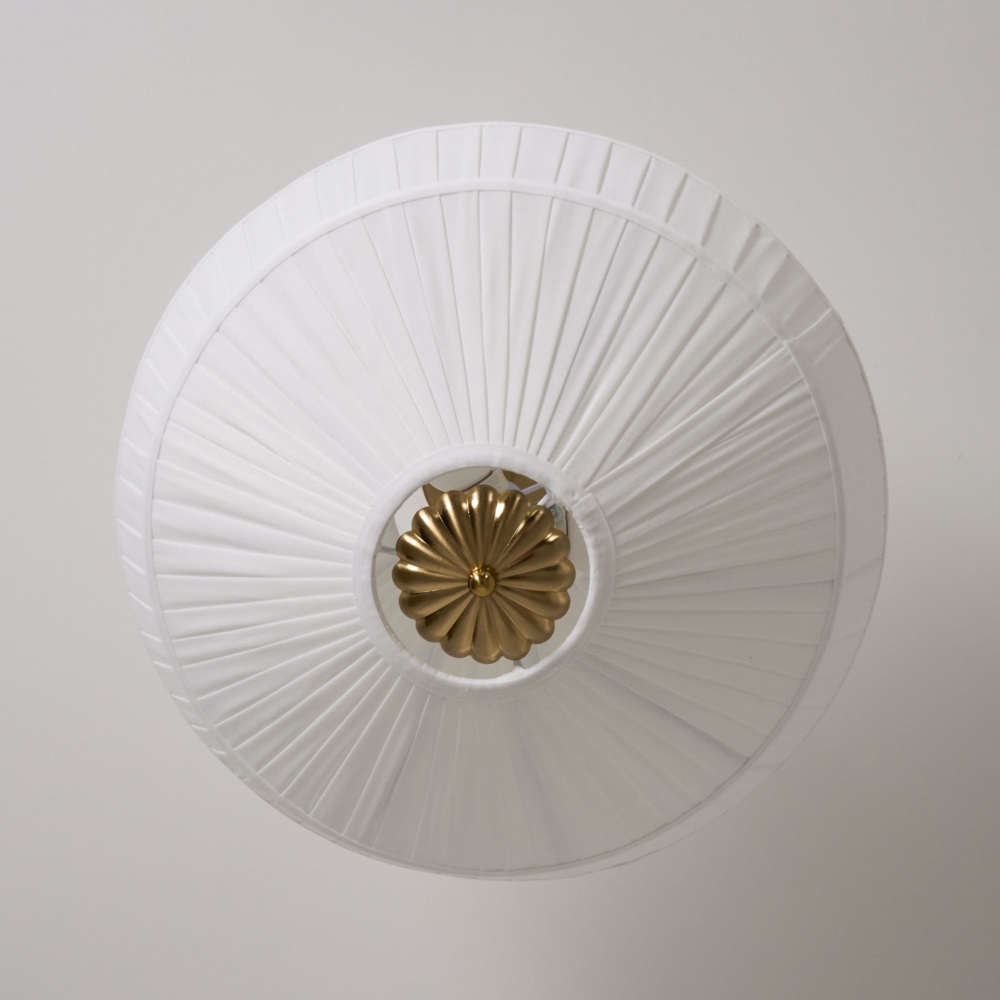 Casoreth Modern Minimalist Pleated Metal Fabric Ceiling Lamp - Lamp Copper
