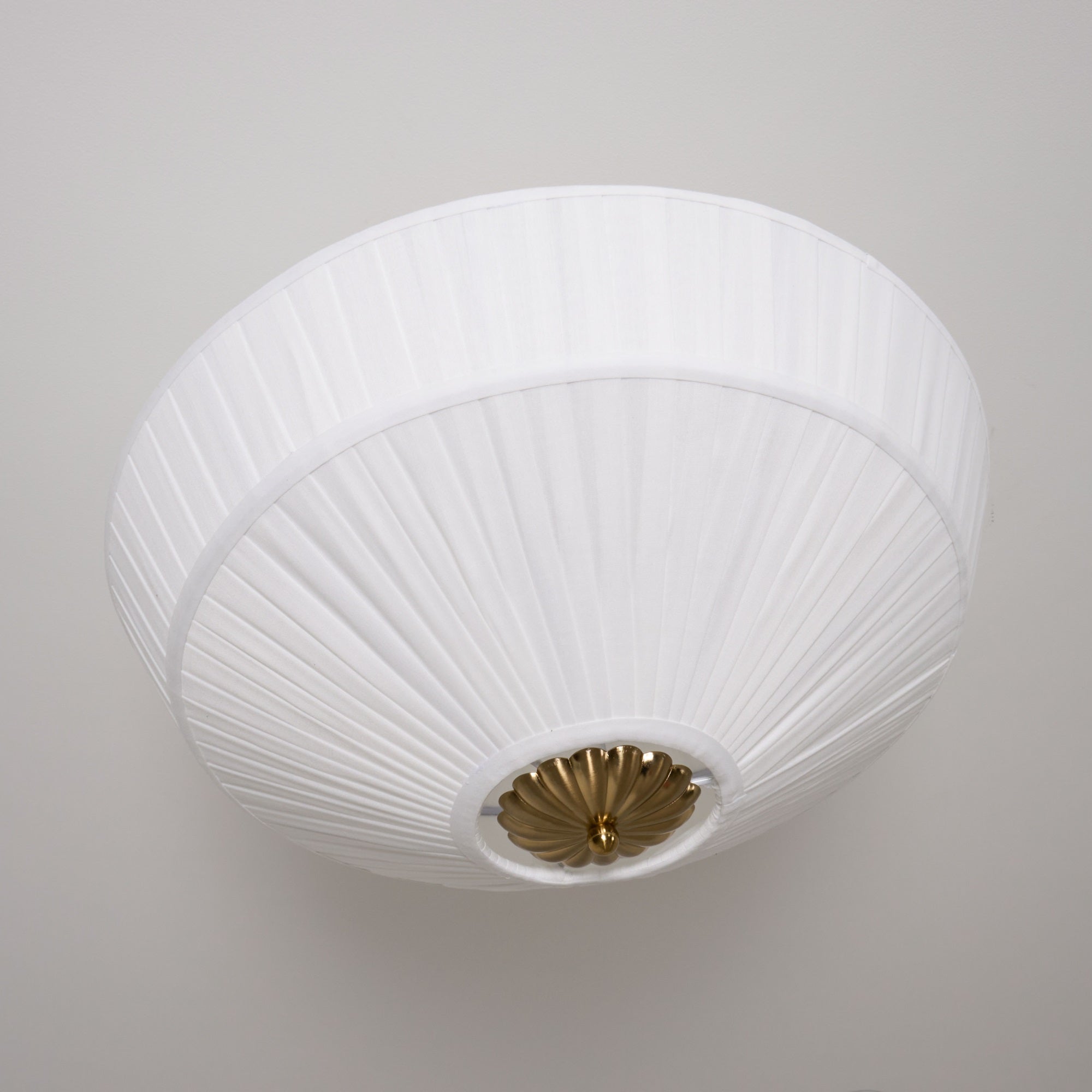 Casoreth Modern Minimalist Pleated Metal Fabric Ceiling Lamp - Lamp Copper