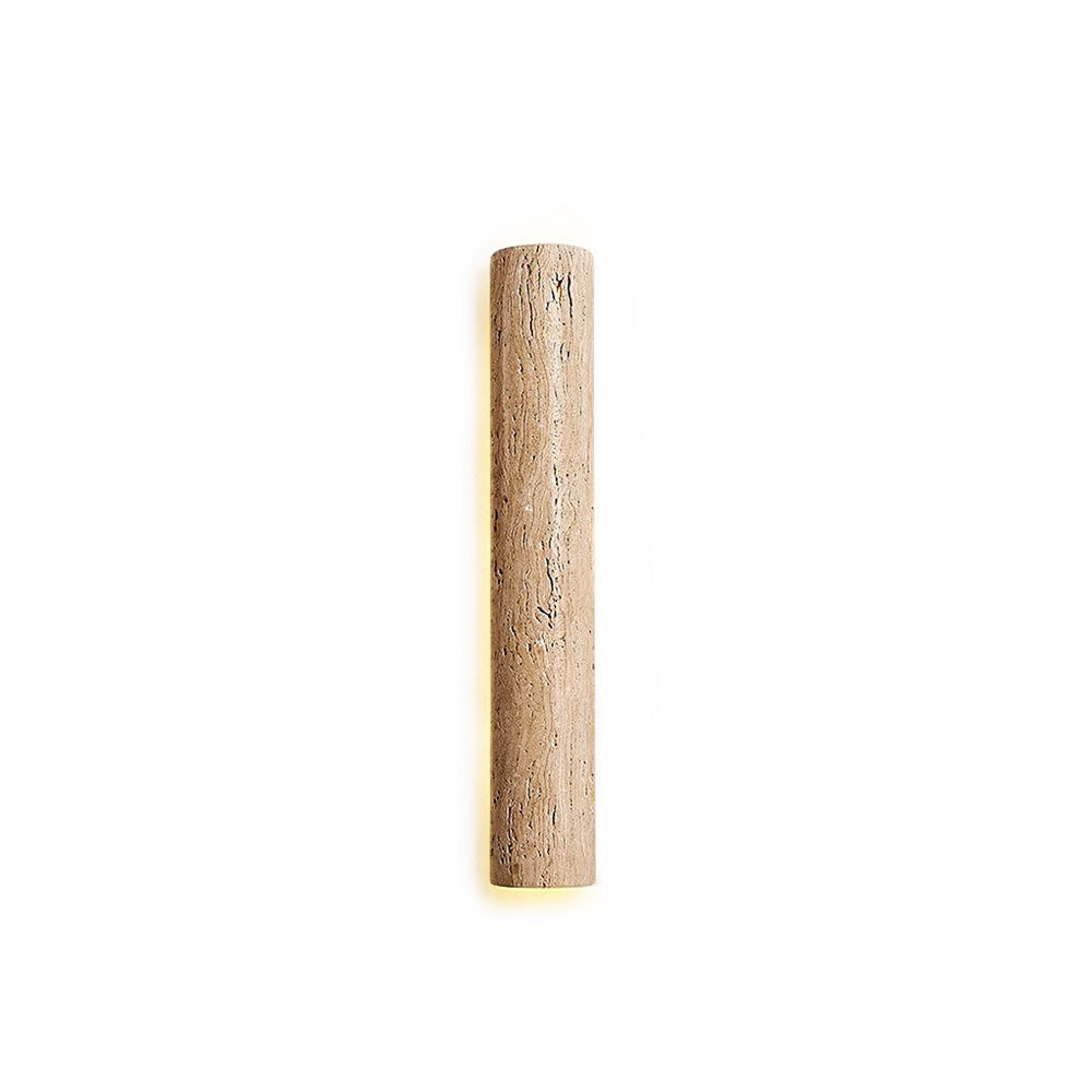 Zemara Modern Minimalist Lange Travertine Wall Sconce Wall Lamp - Lamp Copper