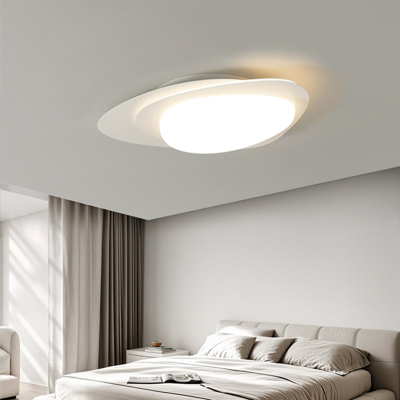 Solara Plafonnier Noyer Ovale Organique LED - Neutralighting