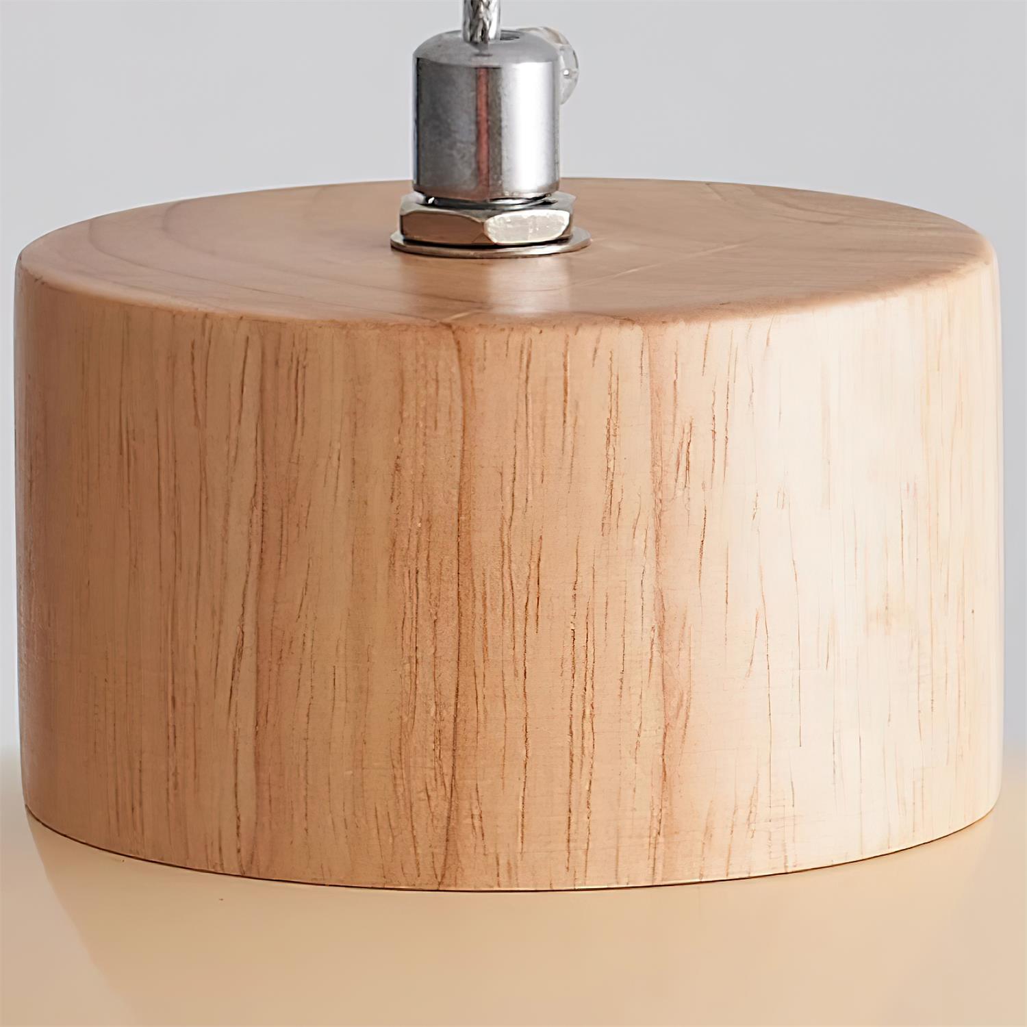 Pendant Lamp and Wood PE Shade Dome Shape Minimalist - Letslighting