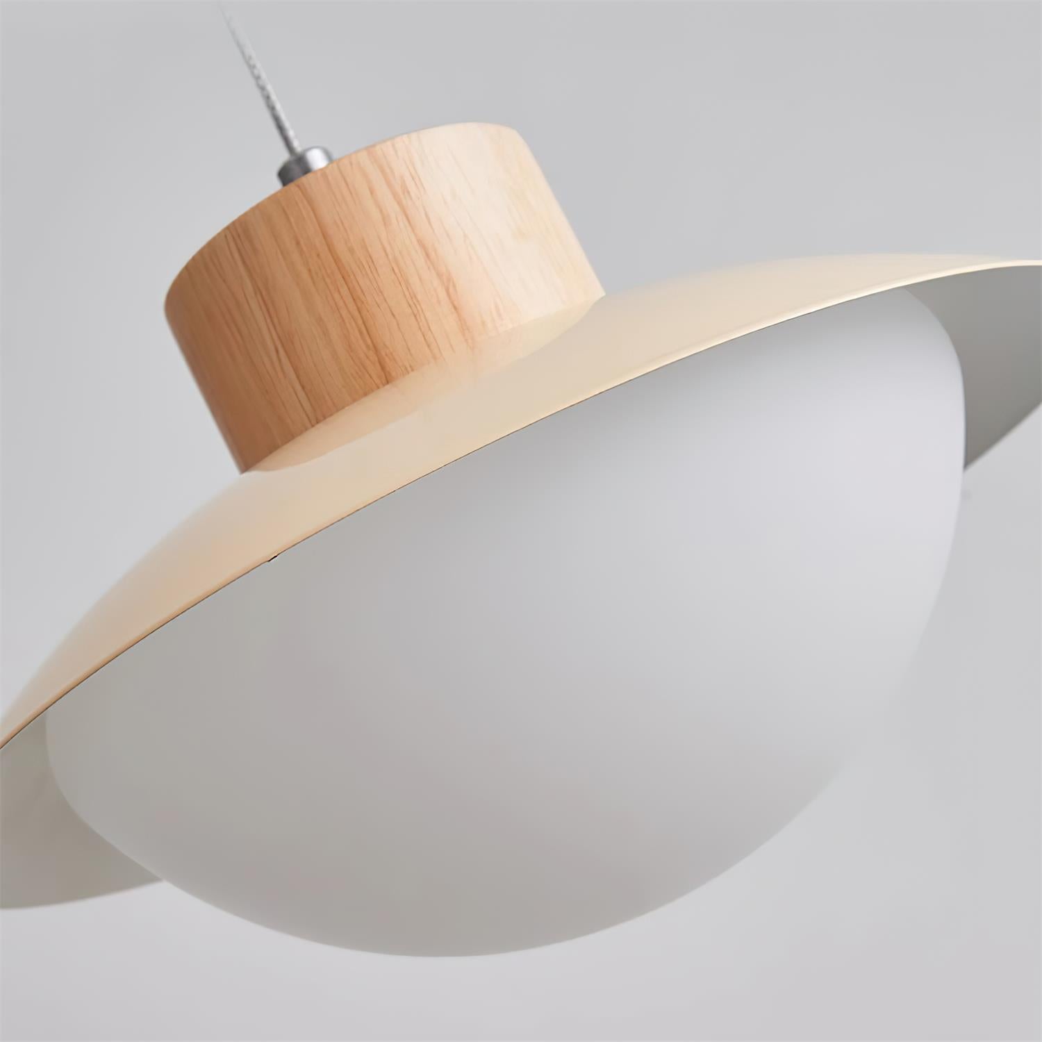 Pendant Lamp and Wood PE Shade Dome Shape Minimalist - Letslighting