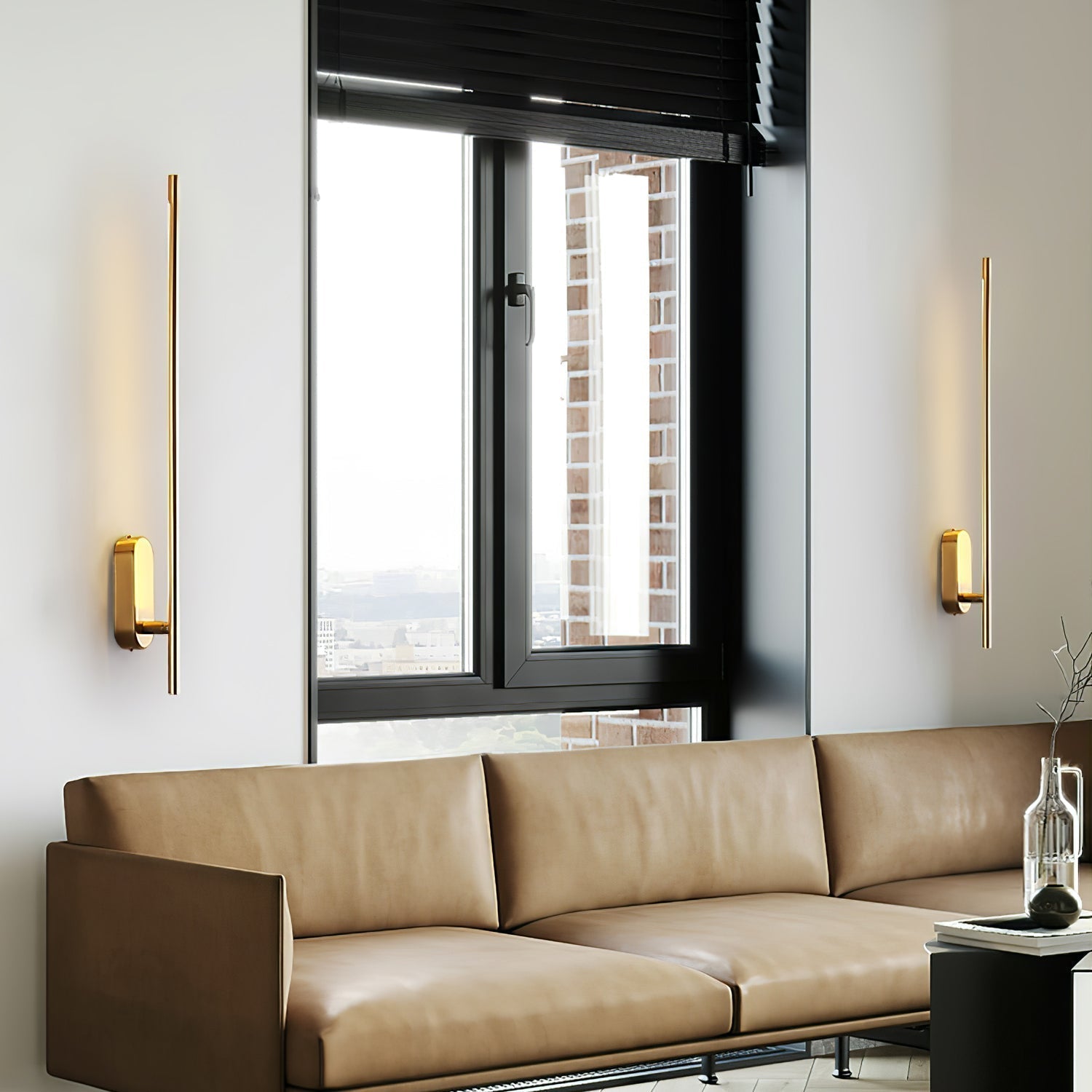 Marissa Applique Murale Bâton Laiton - Neutralighting