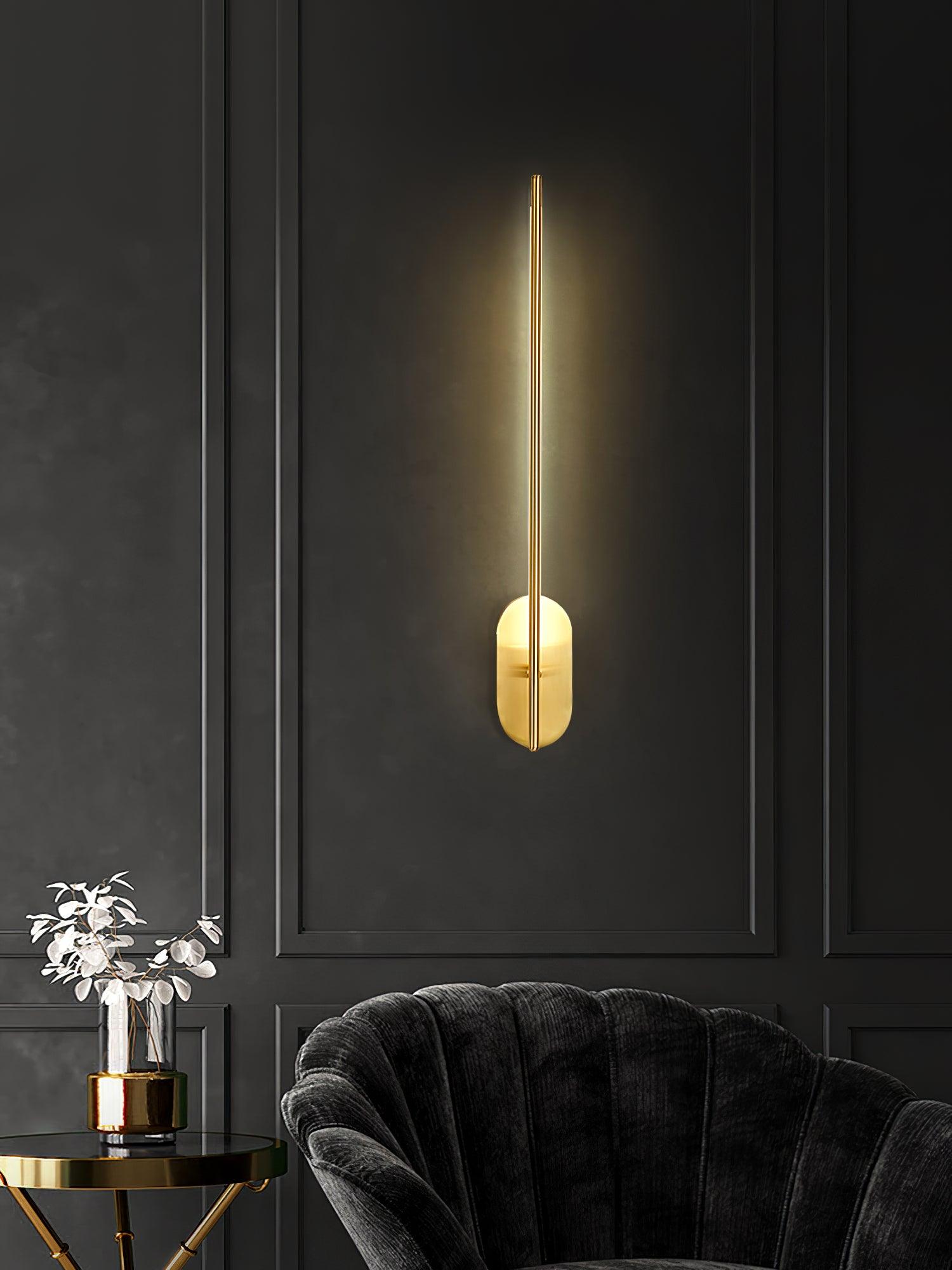 Marissa Applique Murale Bâton Laiton - Neutralighting