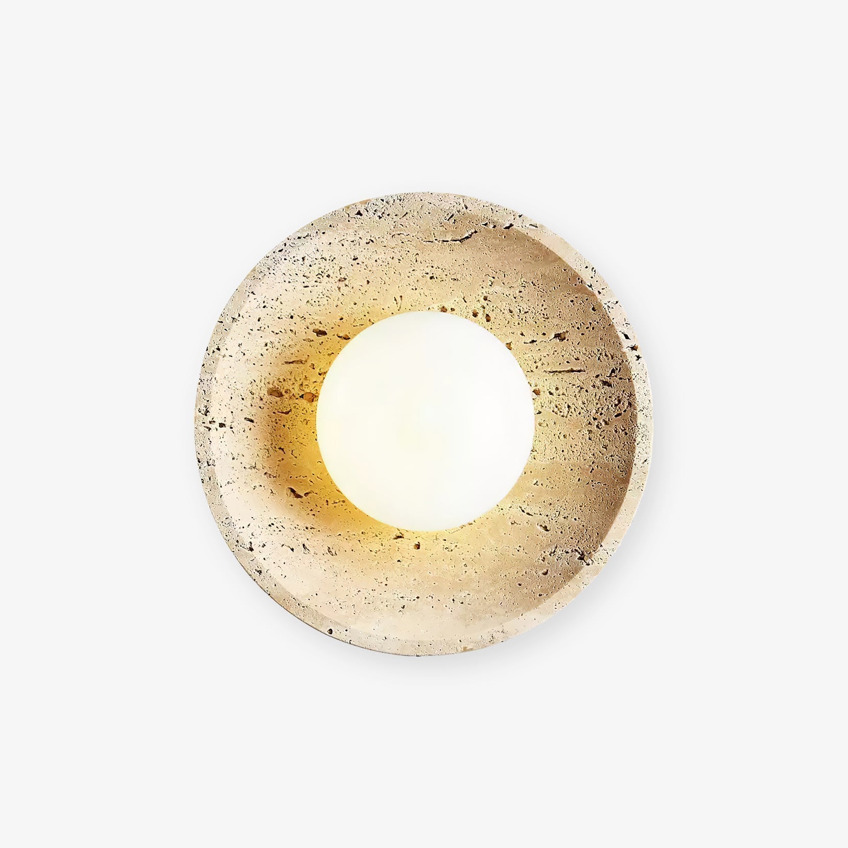 Vephair Bol-Cadre Travertin Luminaire Mural - Neutralighting