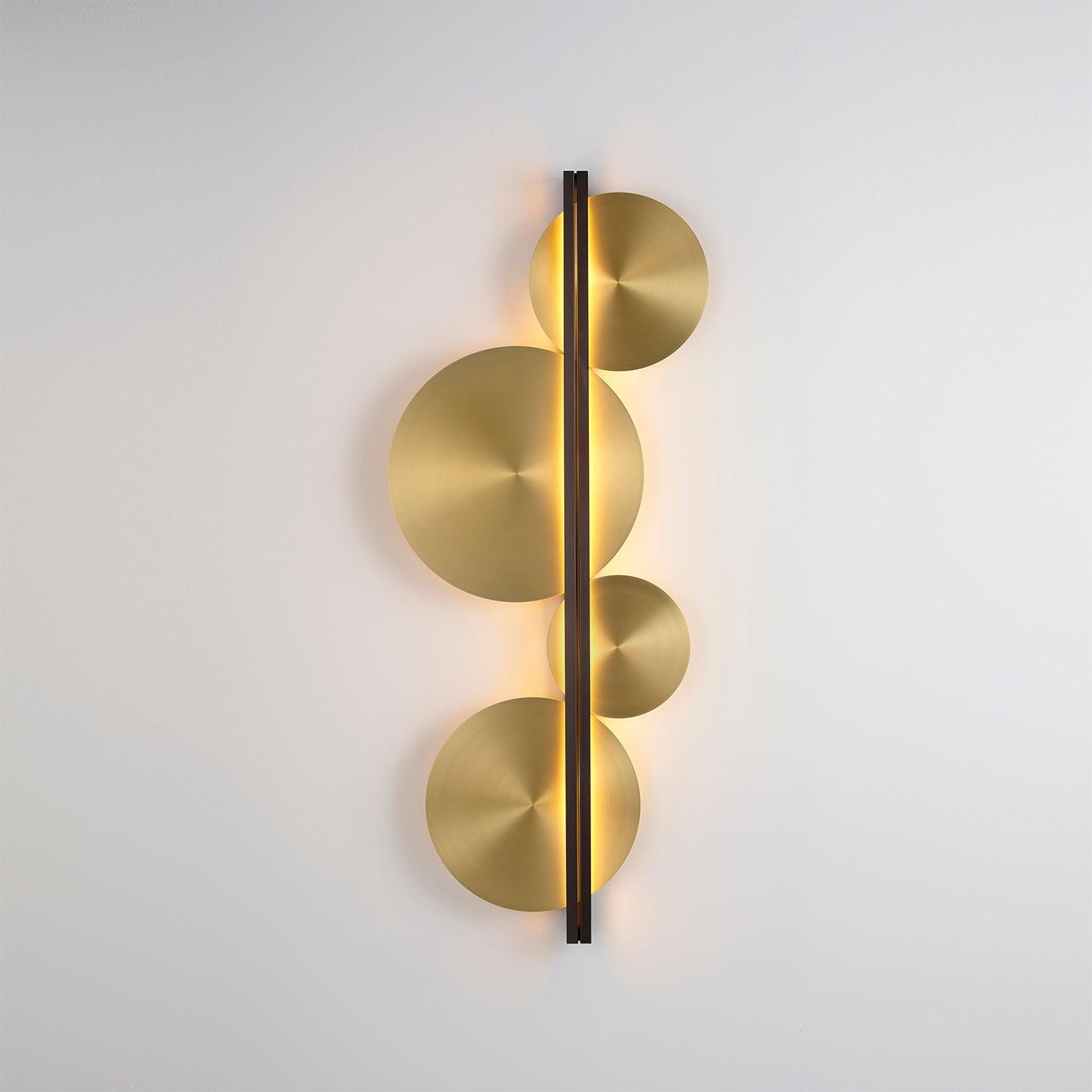 Lustra Applique Murale Dorée Circulaire Sculpturale - Neutralighting