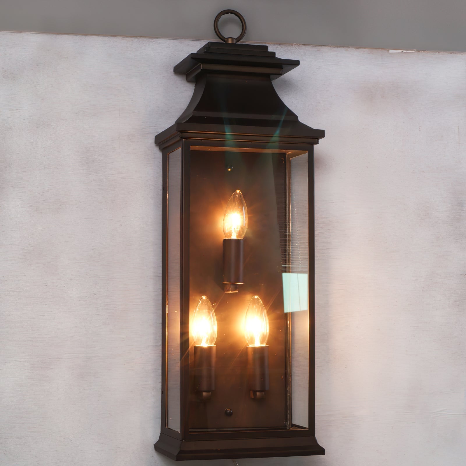 Esolarae Vintage Industrial Metal Glass Wall Lamp - Lamp Copper