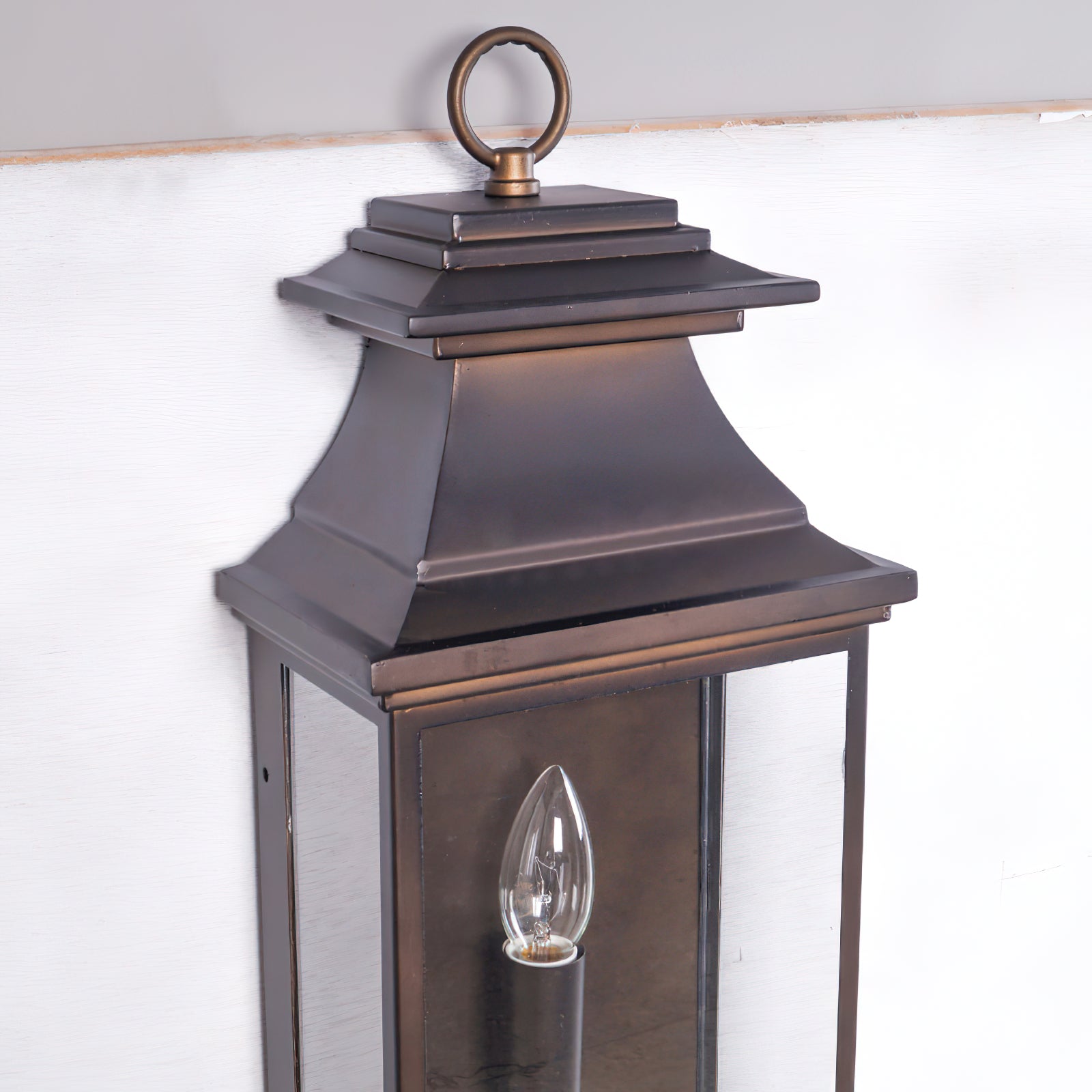 Esolarae Vintage Industrial Metal Glass Wall Lamp - Lamp Copper