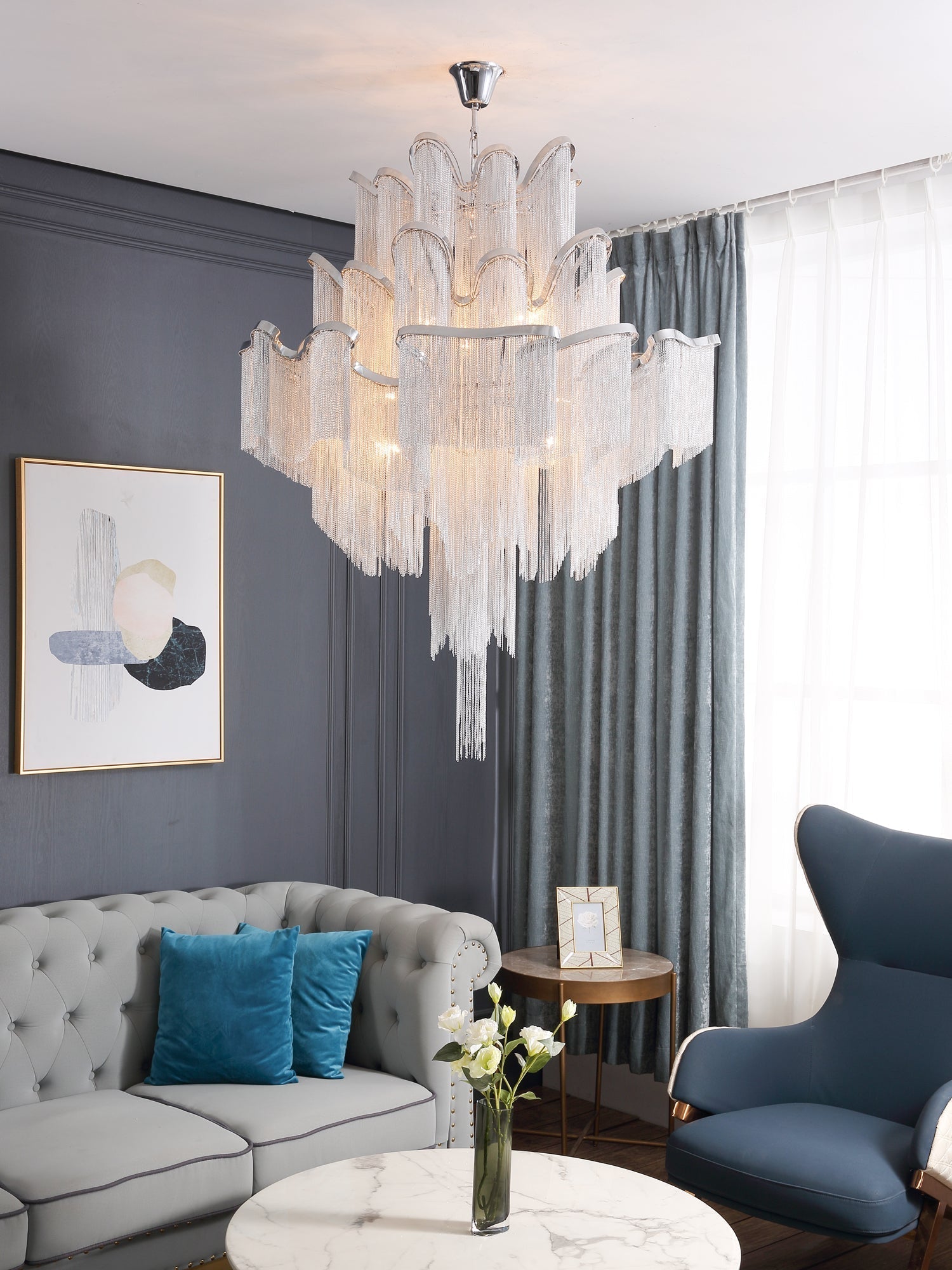 Stream Chain Chandelier - Blowlighting