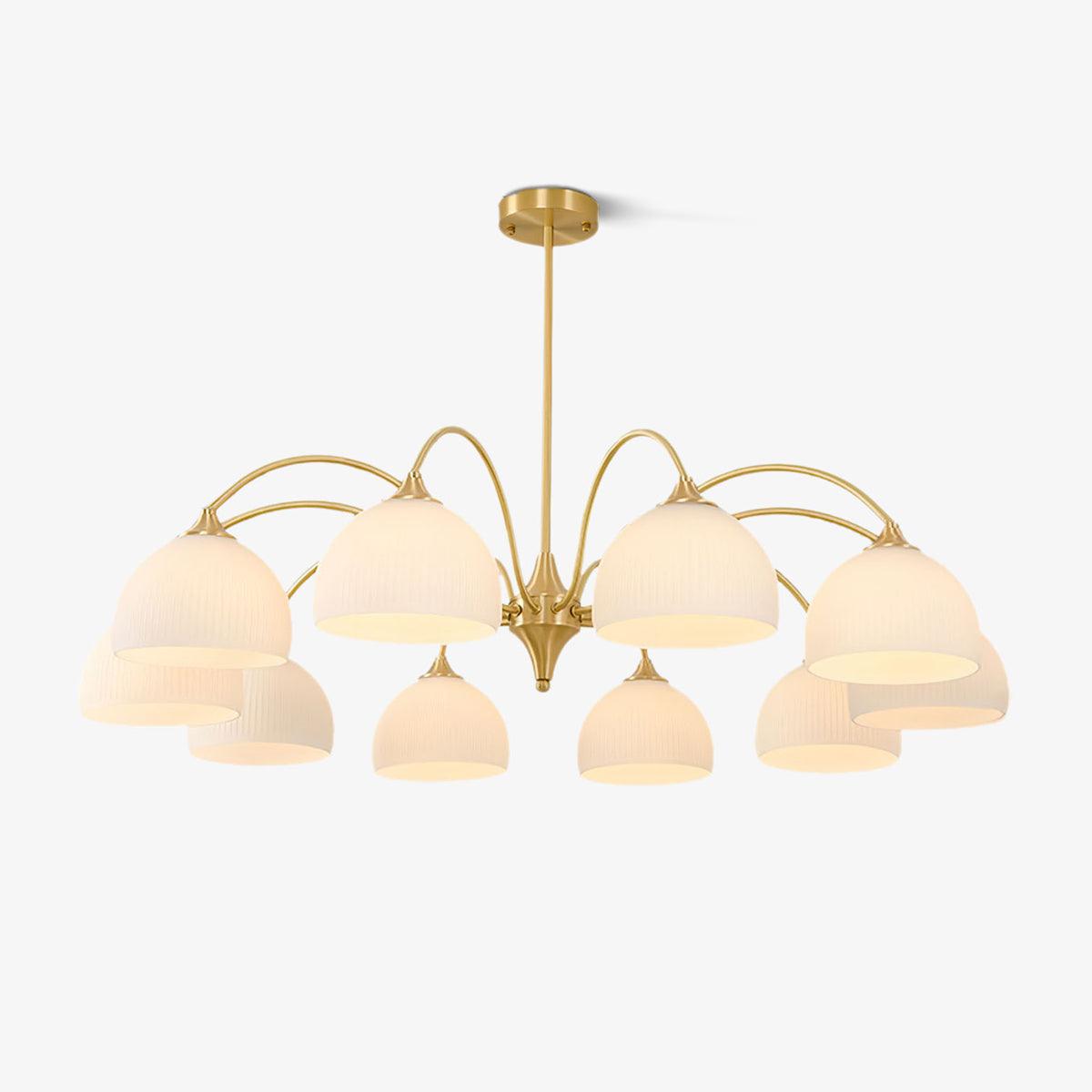 Lustra Chandelier Striped Glass Bowl - Neutralighting