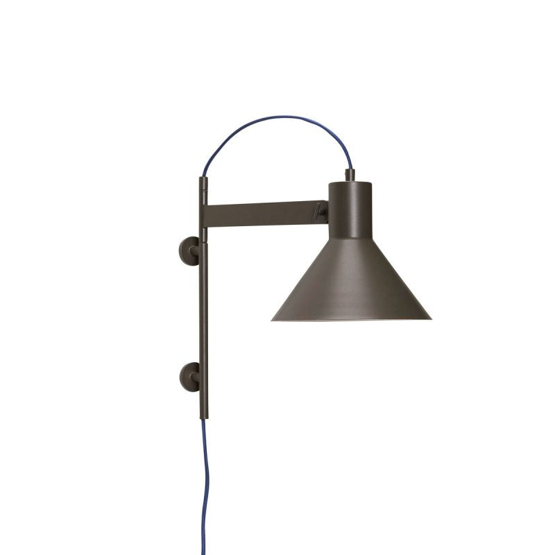 Ivela Modern Minimalist Plug-In Metal Wall Lamp - Lamp Copper