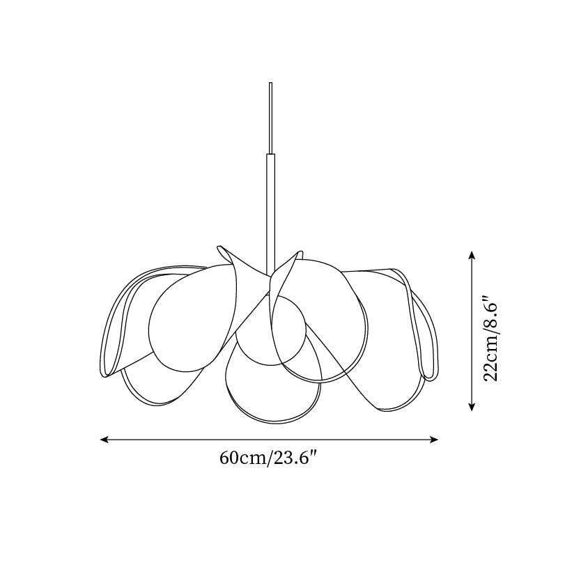Pendant Lampe Pétale Abat-jour Fibre Végétale Marron Doux Ambiance Bohème - Neutralighting