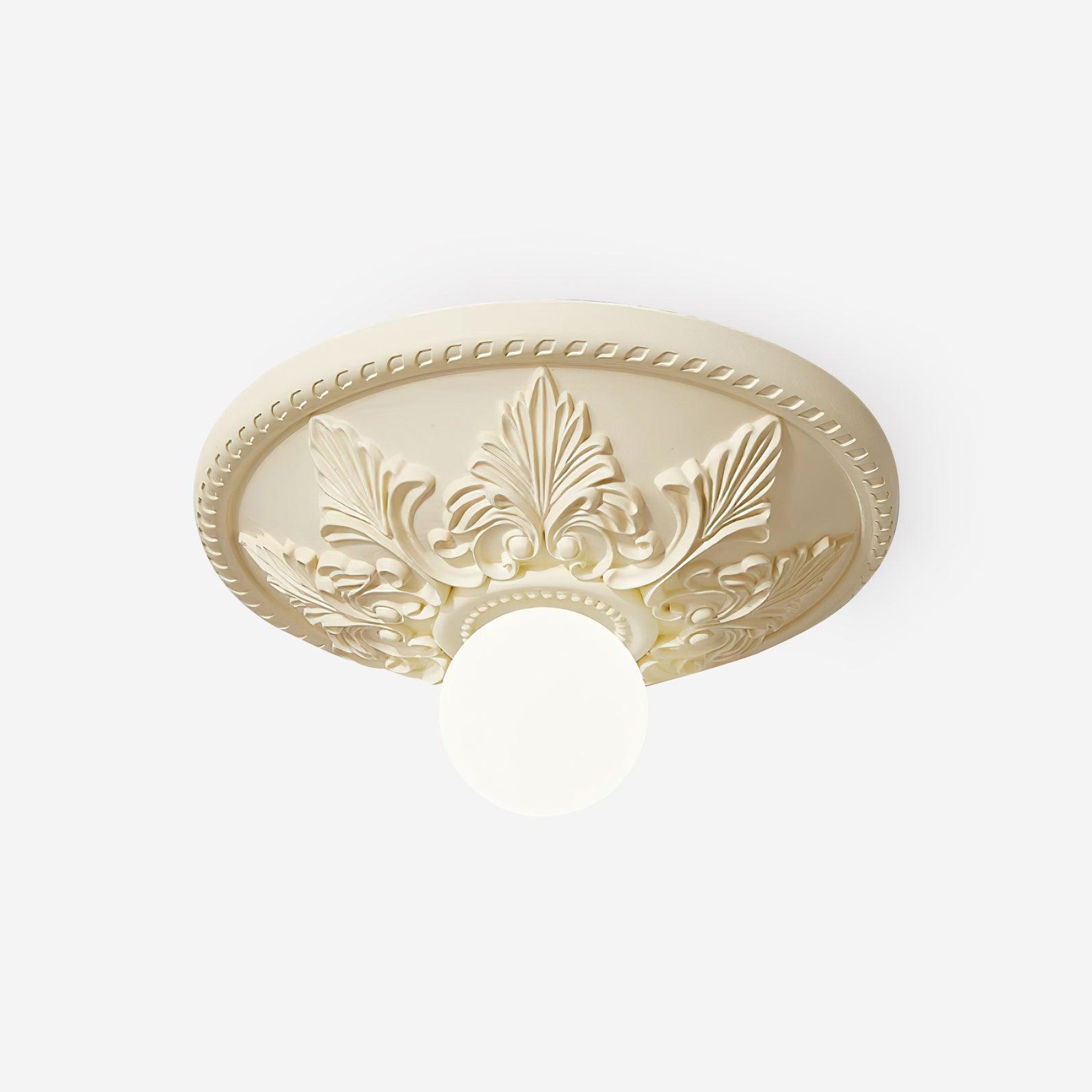 Aero Plafonnier Classique Globe en Résine et Verre - Neutralighting