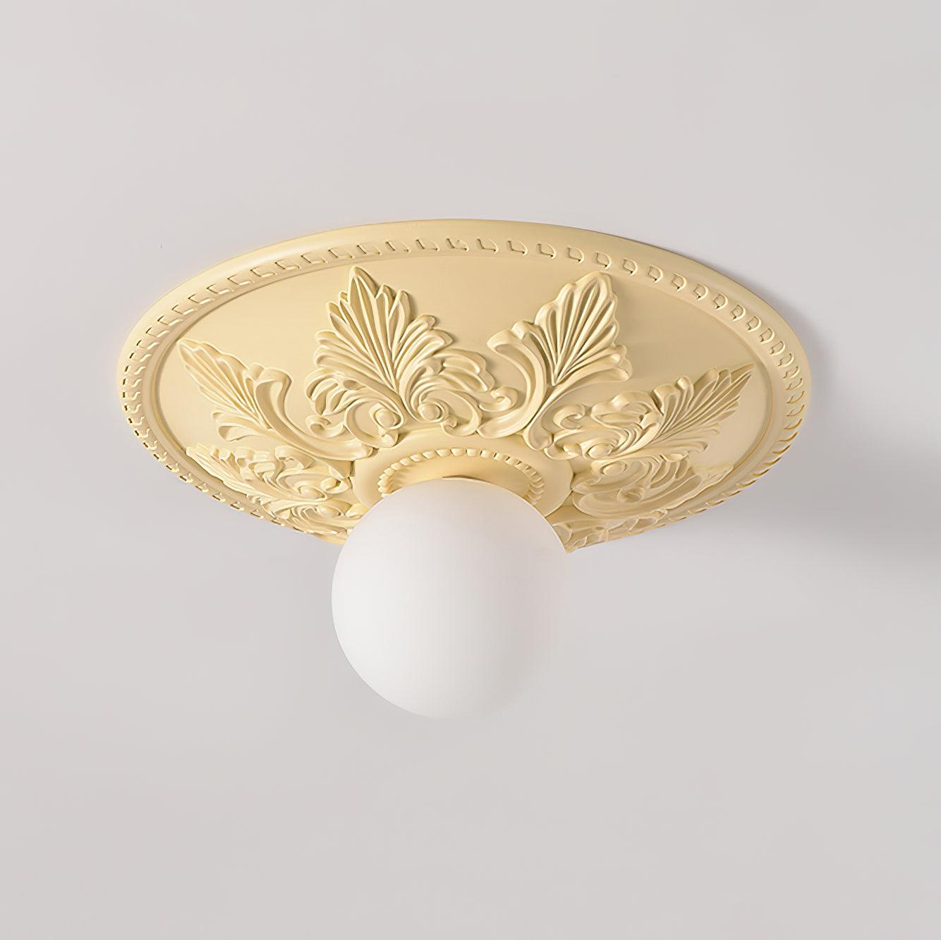 Aero Plafonnier Classique Globe en Résine et Verre - Neutralighting