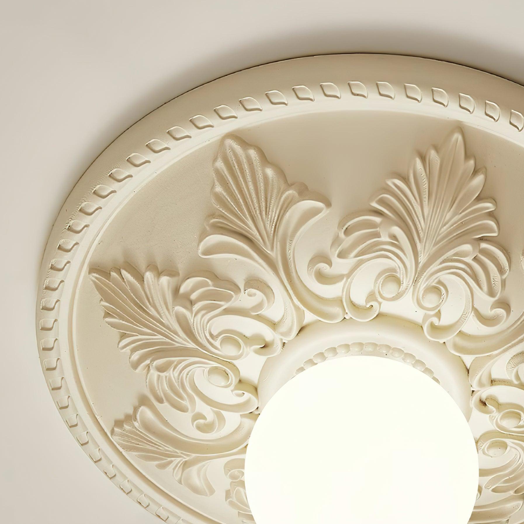 Aero Plafonnier Classique Globe en Résine et Verre - Neutralighting