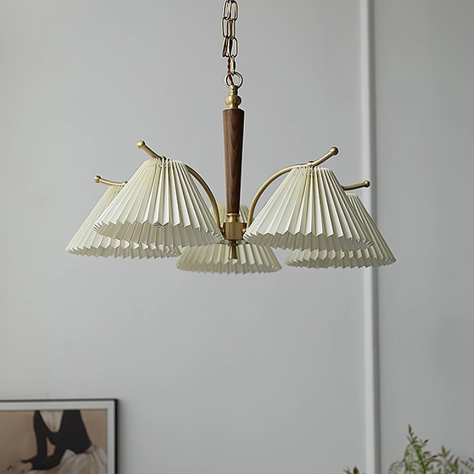 Nexus Lustre à Abat-Jours en Tissu Plissé - Neutralighting