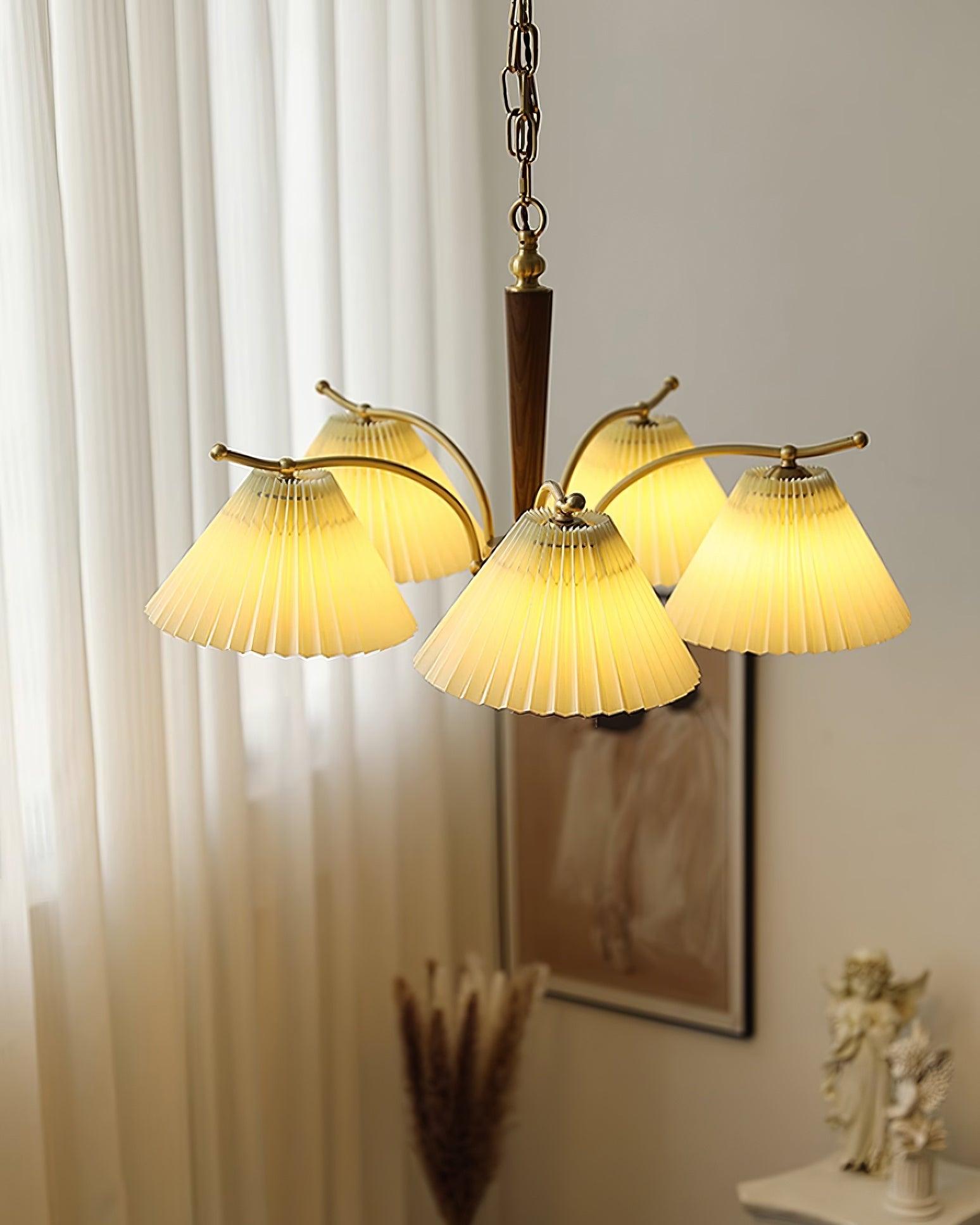 Nexus Lustre à Abat-Jours en Tissu Plissé - Neutralighting