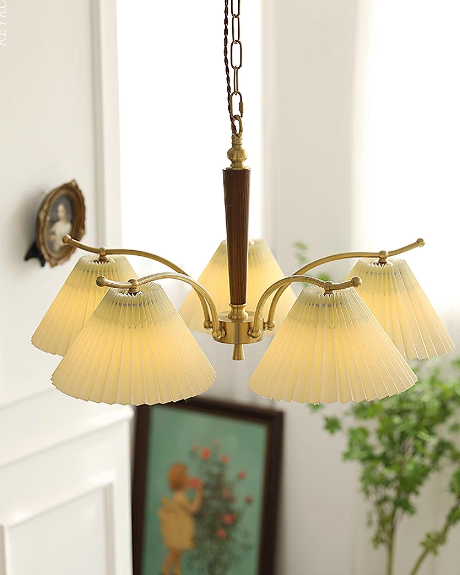 Nexus Lustre à Abat-Jours en Tissu Plissé - Neutralighting