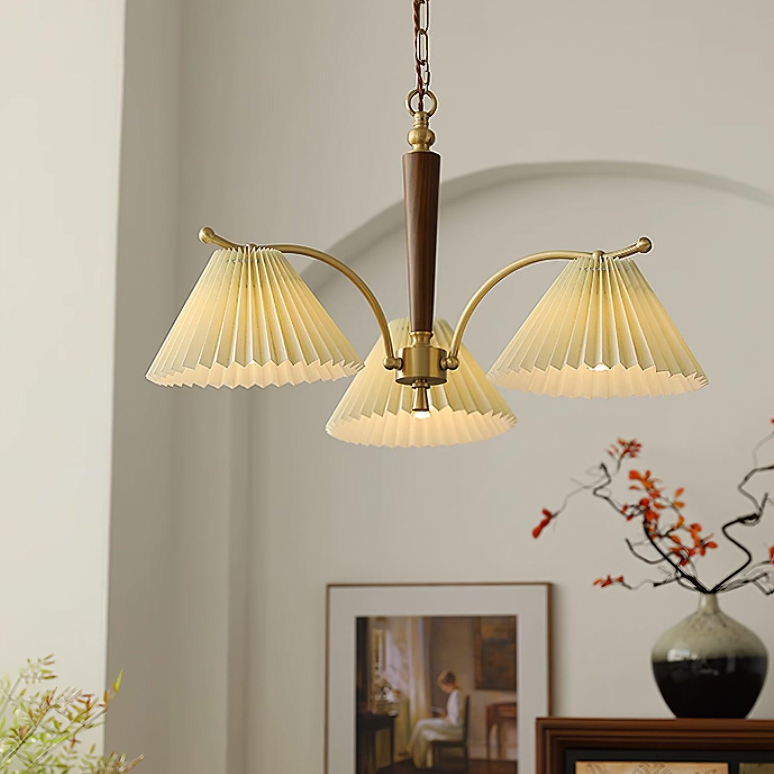 Nexus Lustre à Abat-Jours en Tissu Plissé - Neutralighting