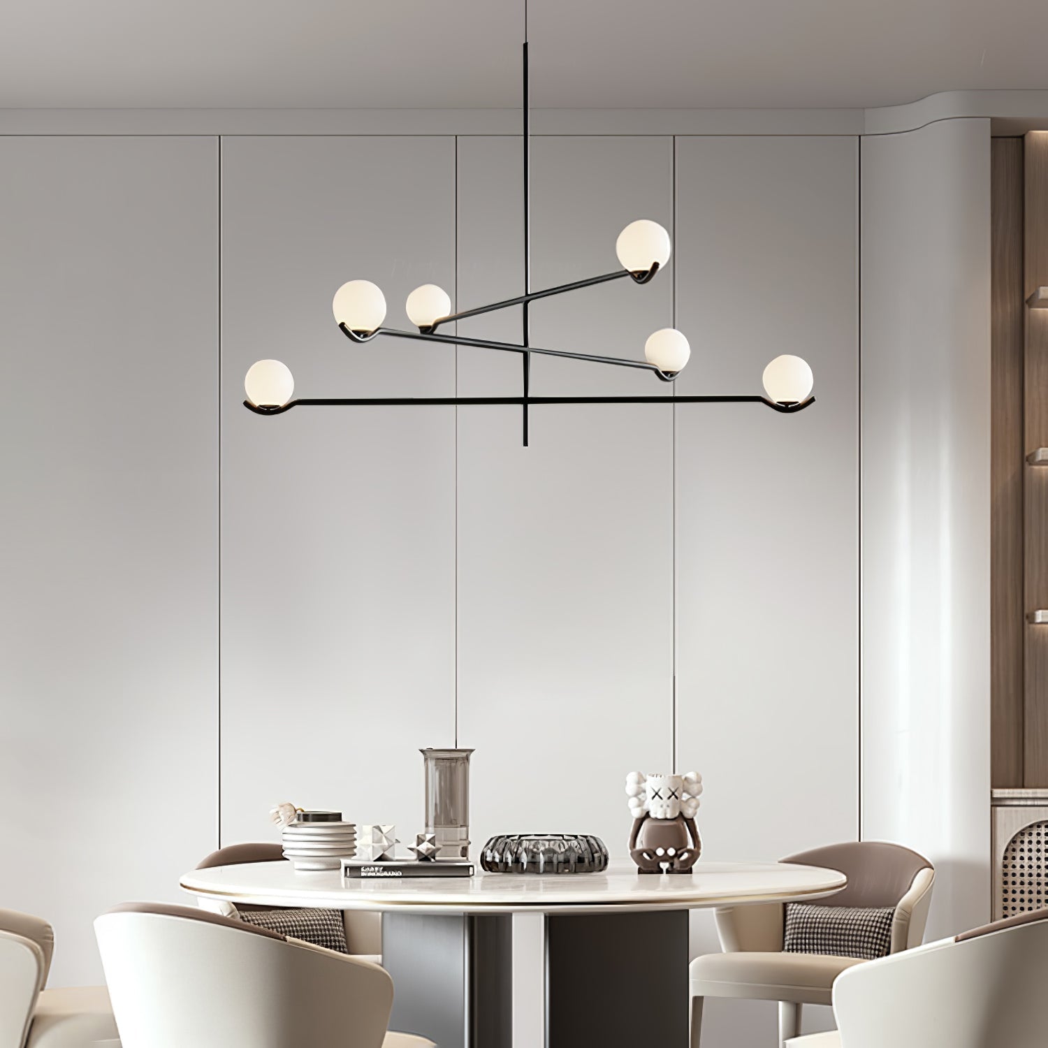 Fayno Lustre Globe Blanc - Neutralighting