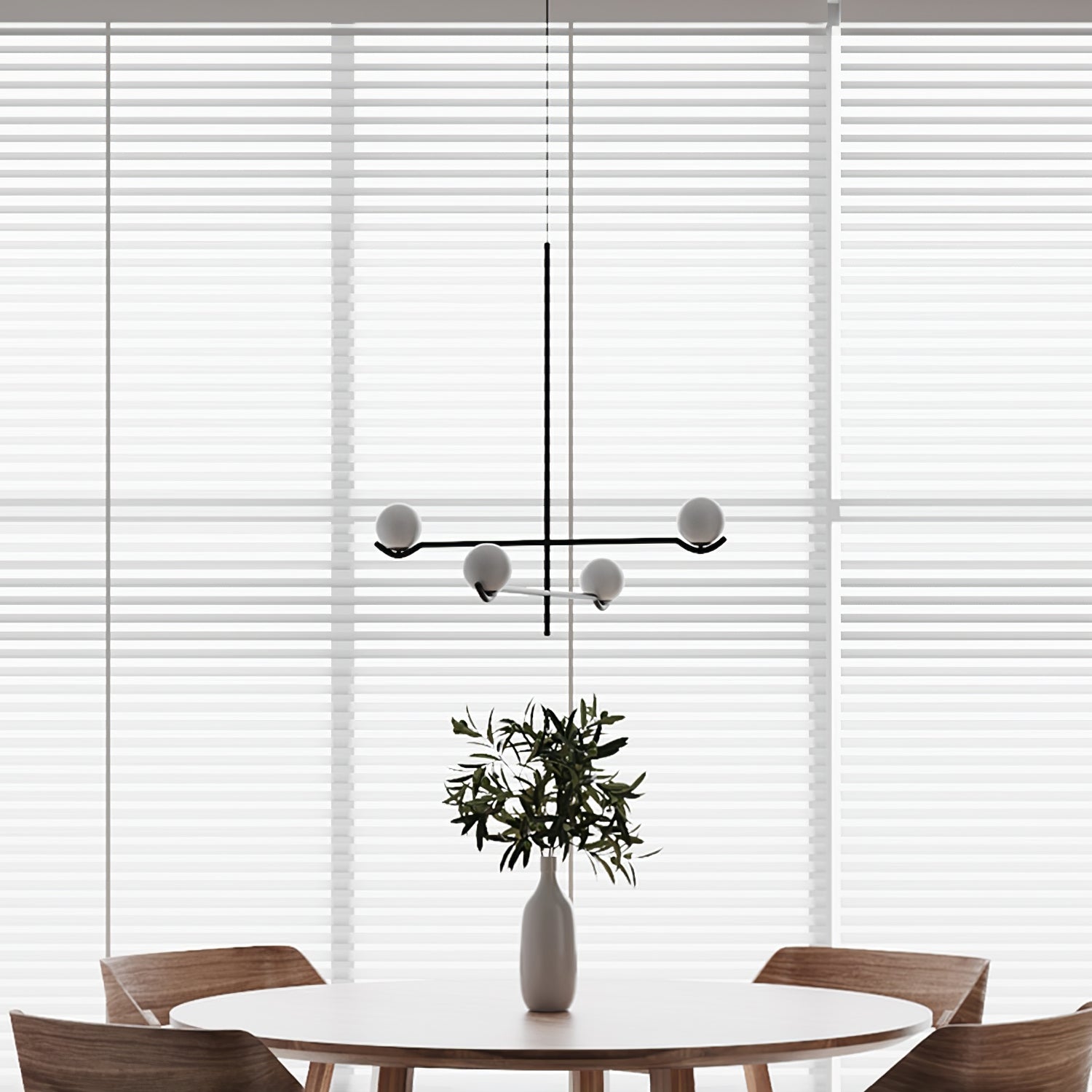 Fayno Lustre Globe Blanc - Neutralighting