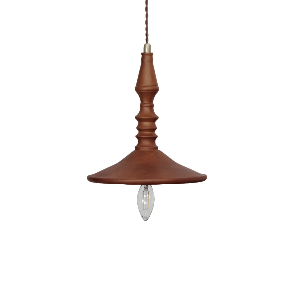 Pendant Lamp Wood Walnut Shade Modern Minimalist Cozy Warm - Letslighting